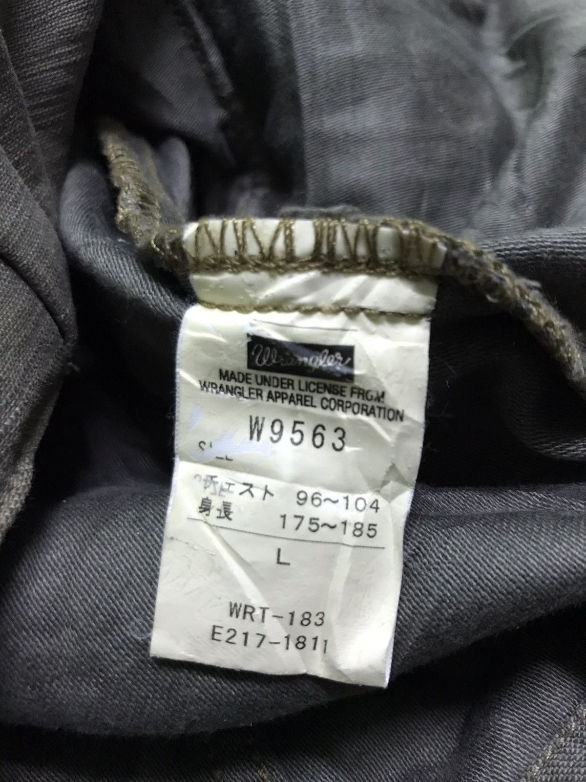 Sun faded Wrangler jacket