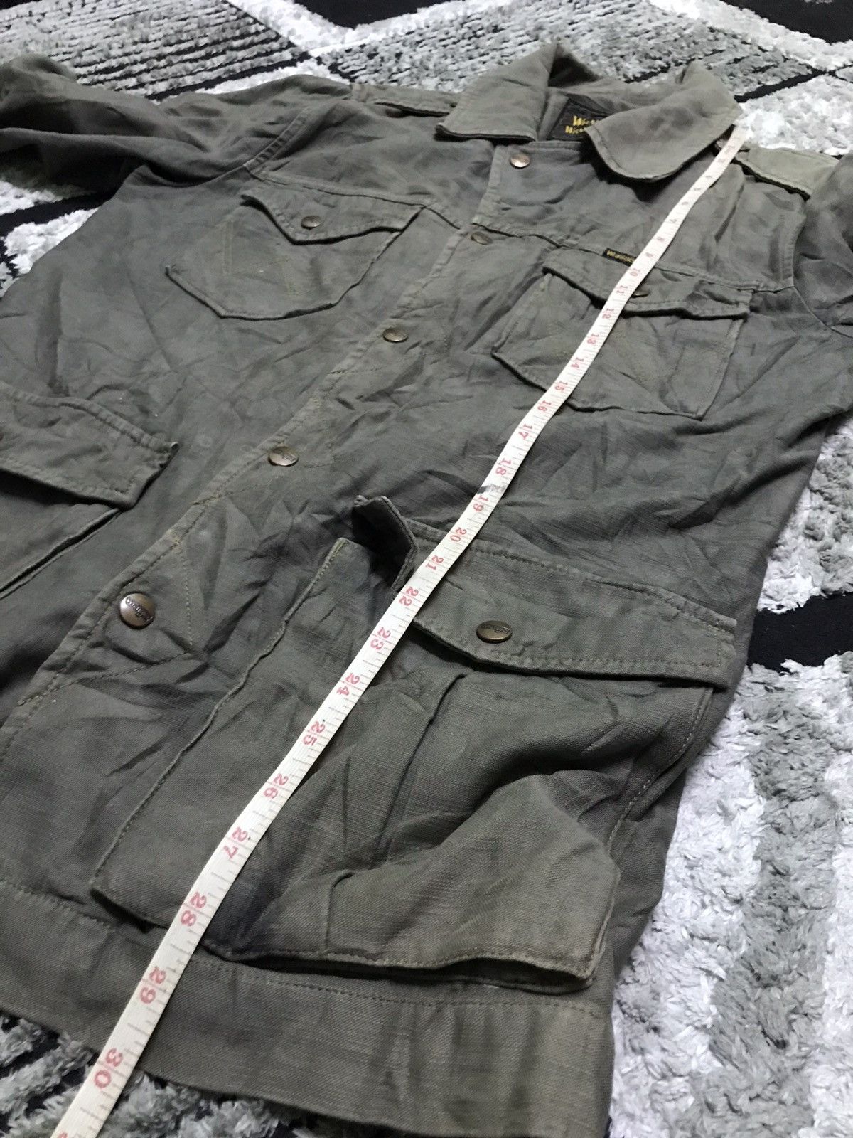 Sun faded Wrangler jacket