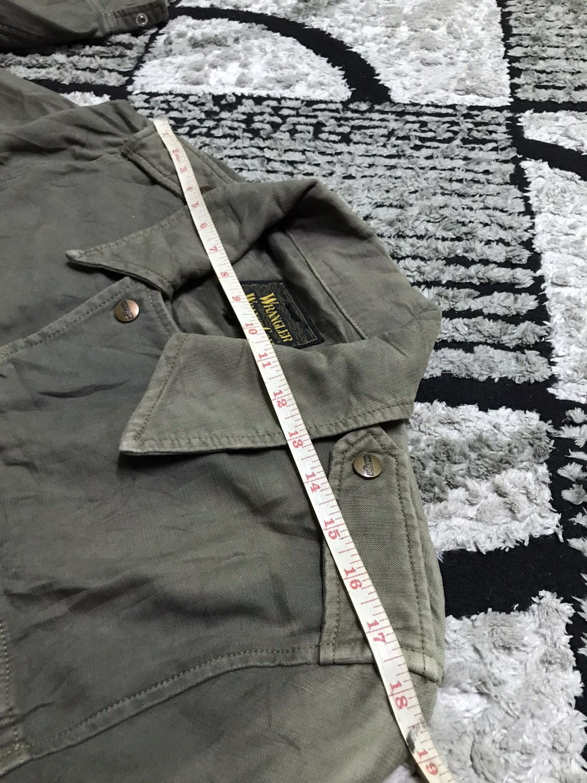 Sun faded Wrangler jacket