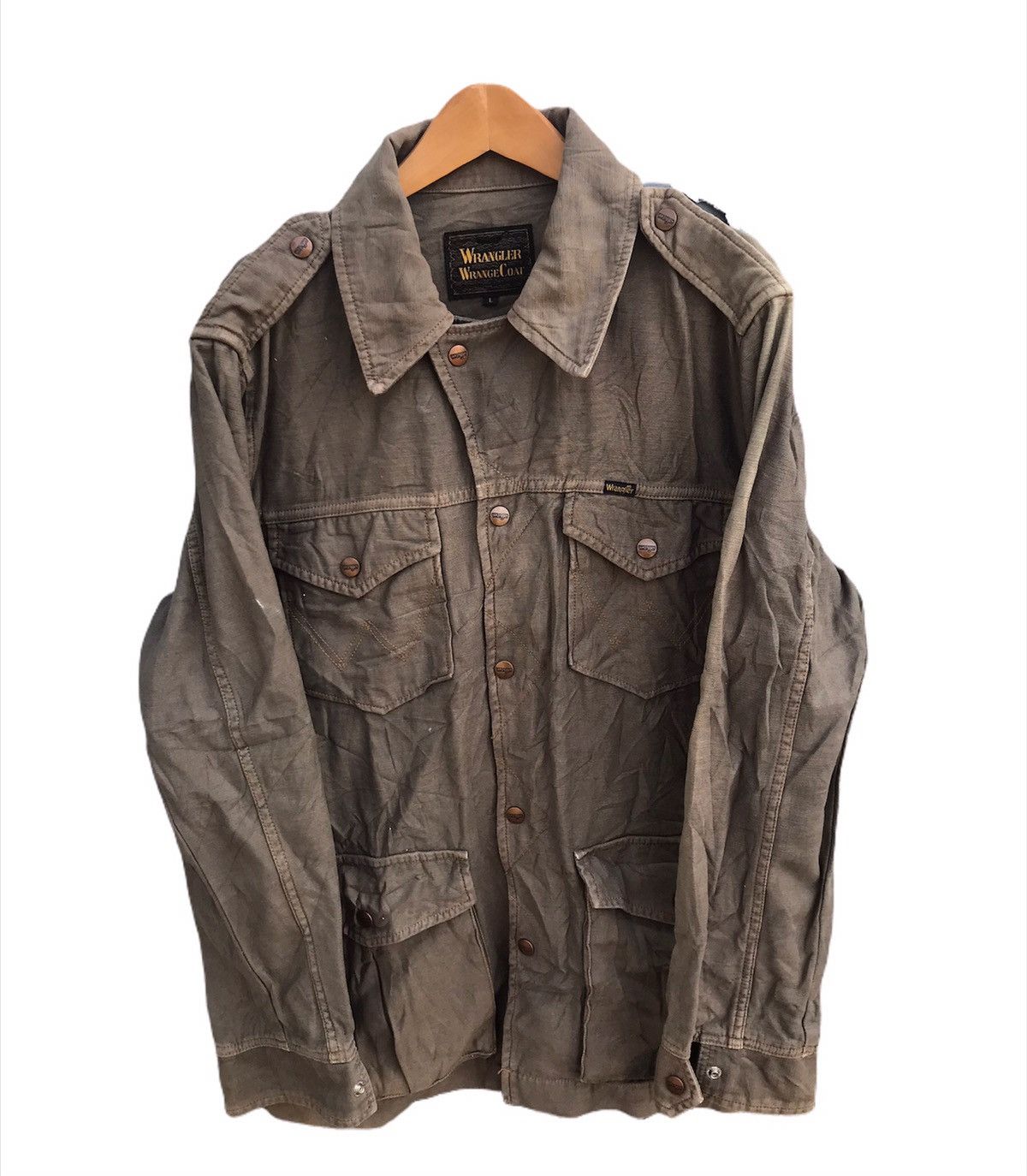 Sun faded Wrangler jacket