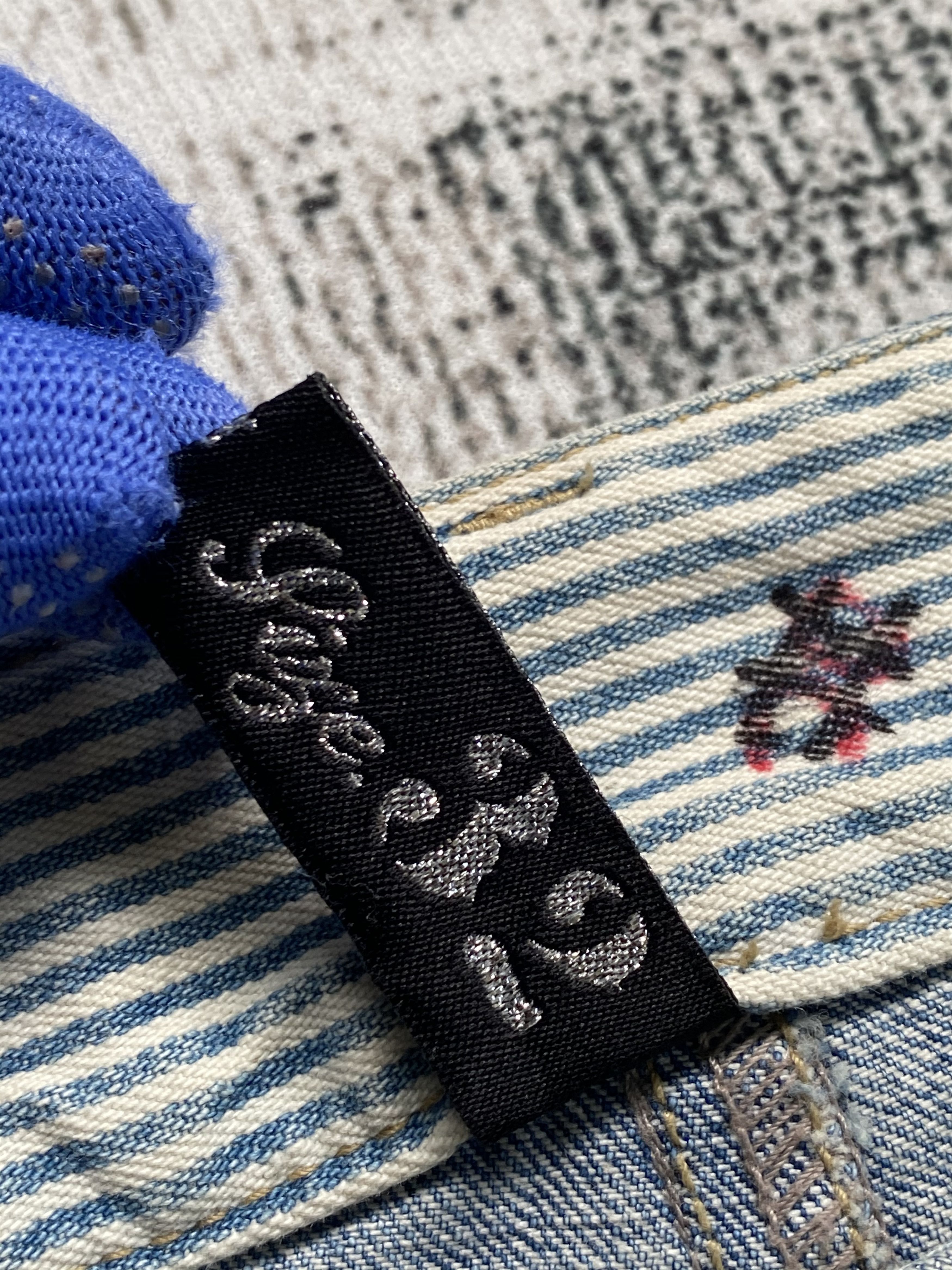 Japanese Brand Light Blue Wash Japanese Surf Style Printed Denims Size US 32 / EU 48 - 9 Thumbnail