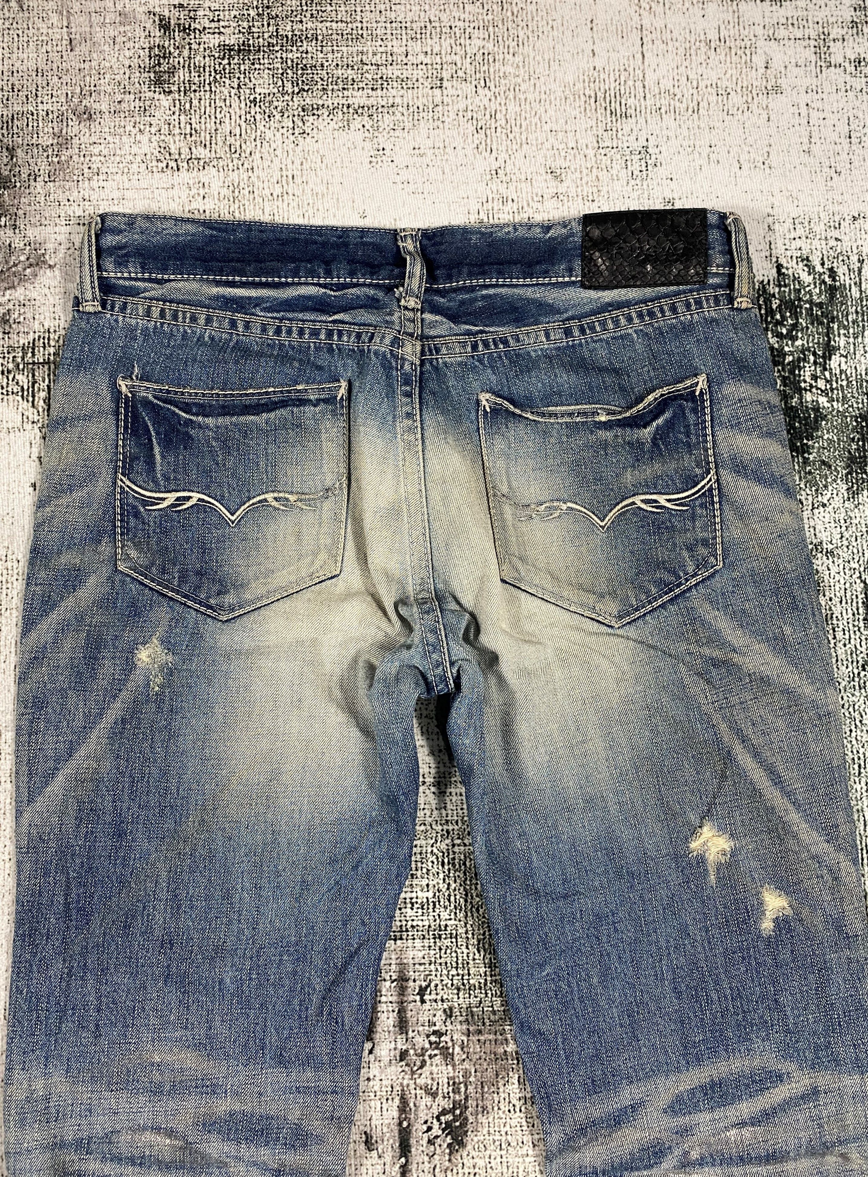GOSTAR DE FUGA RARE🔥FUGA Japanese Rusty Distressed Mini Bootcut Jeans Size 31" - 11 Thumbnail