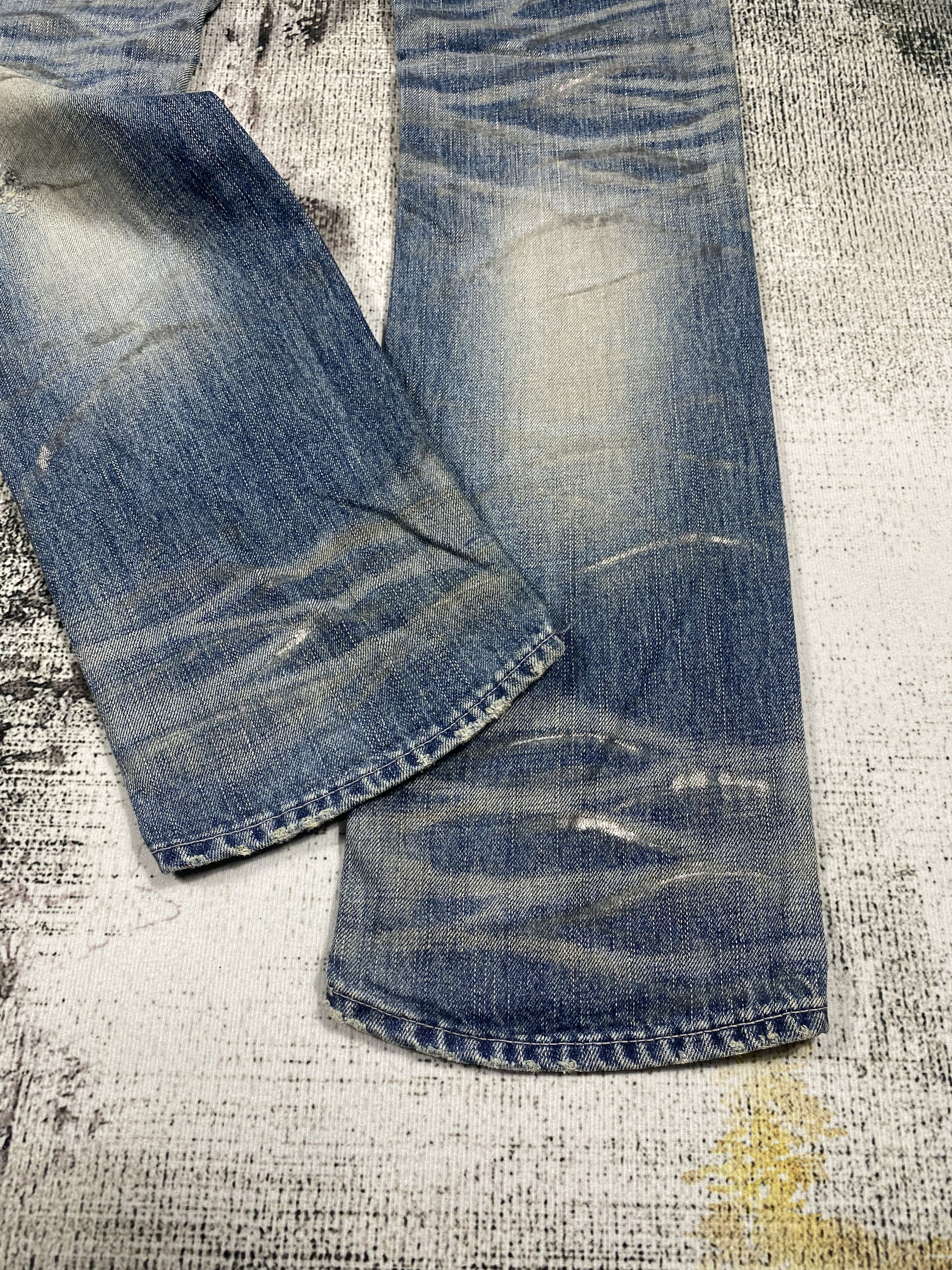GOSTAR DE FUGA RARE🔥FUGA Japanese Rusty Distressed Mini Bootcut Jeans Size 31" - 14 Thumbnail