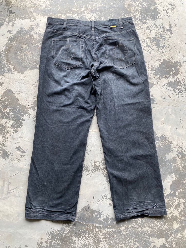 Coogi × Vintage Vintage Coogi Baggy Pants Black Washed Denim Size US 40 / EU 56 - 2 Thumbnail