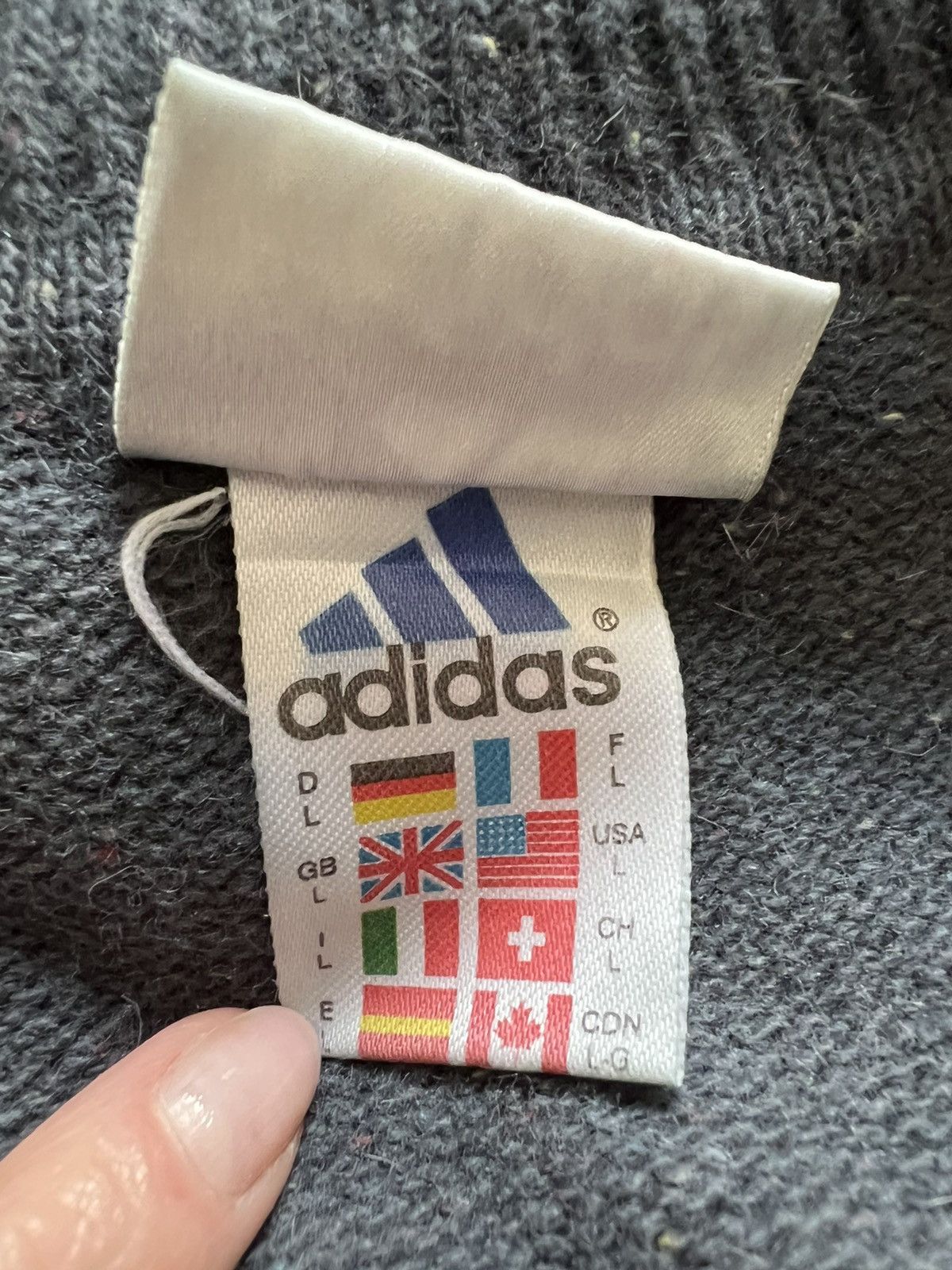 Adidas × Vintage Adidas Vintage Turtleneck Sweater Wool Size L Size US L / EU 52-54 / 3 - 6 Thumbnail
