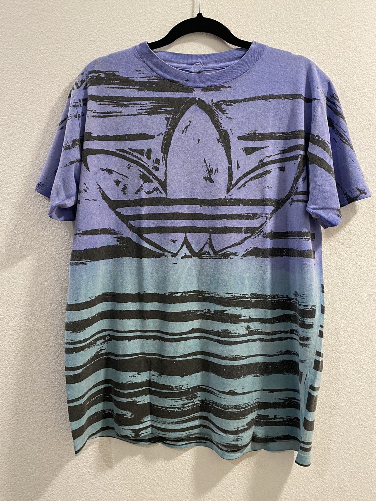 Adidas × Vintage Vintage Adidas Trefoil Tie Dye Tee Size US M / EU 48-50 / 2 - 1 Thumbnail