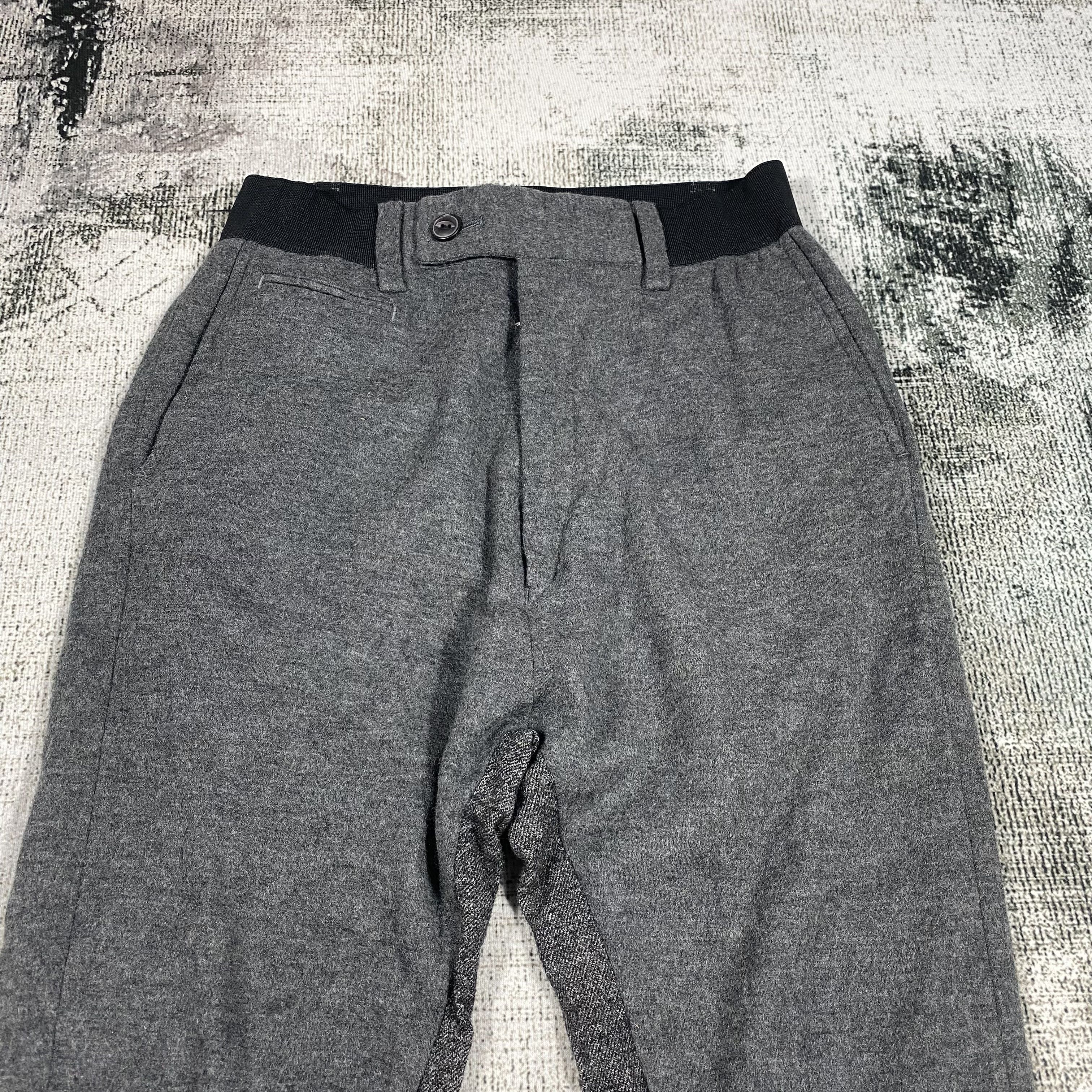 Issey Miyake × Tsumori Chisato Grey Wool Jogger Cropped Pants Size US 28 / EU 44 - 5 Thumbnail