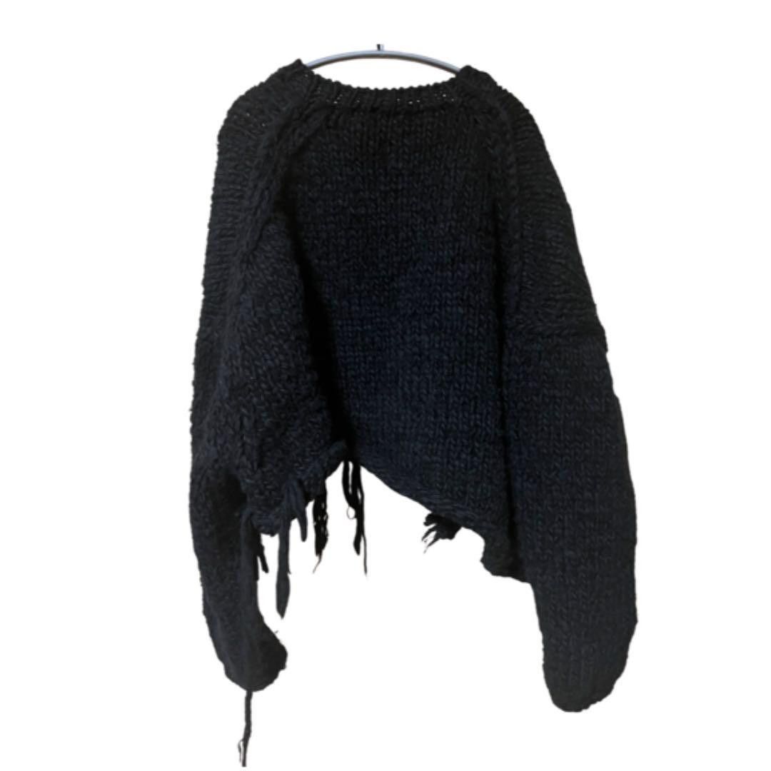 Yohji Yamamoto YYPH 20AW Destroyed Henley sweater Size US L / EU 52-54 / 3 - 5 Thumbnail