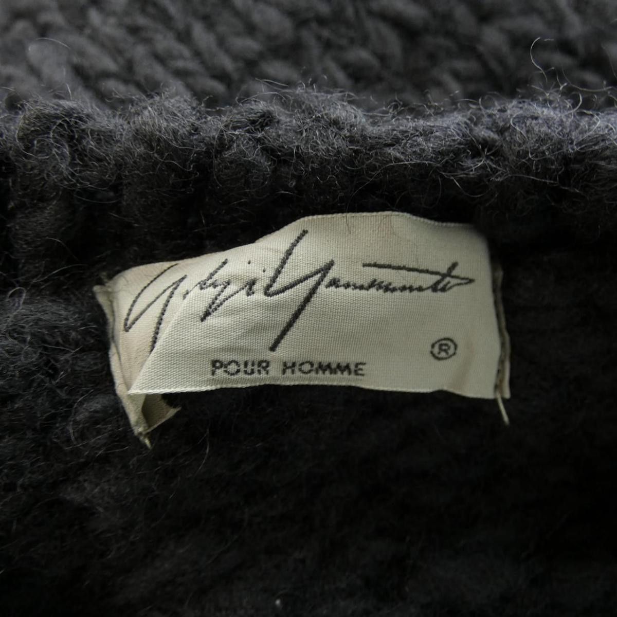 Yohji Yamamoto YYPH 20AW Destroyed Henley sweater Size US L / EU 52-54 / 3 - 7 Thumbnail