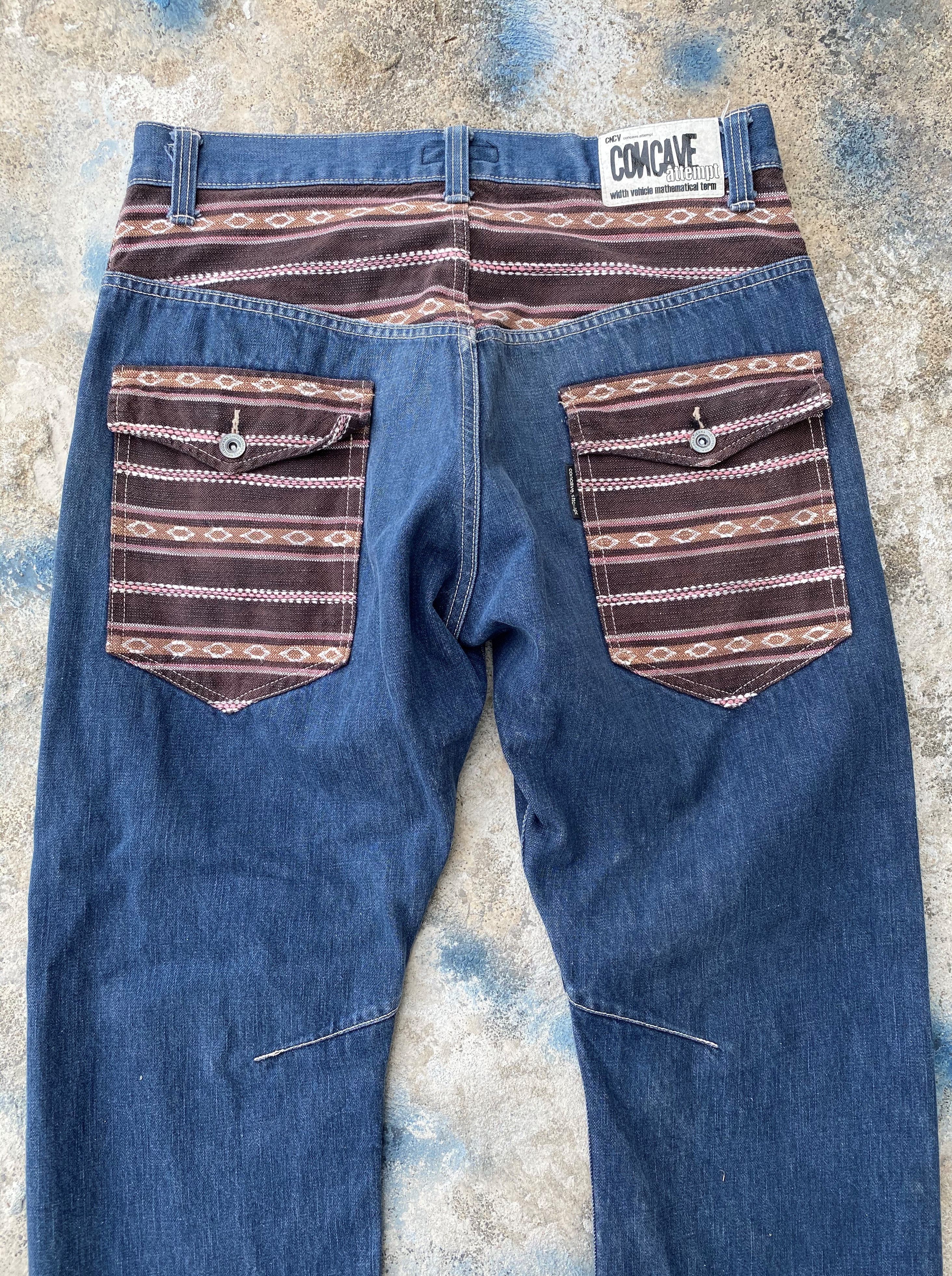 Japanese Brand × Vintage Concave Attempt Patchwork Arts Denim Size US 32 / EU 48 - 10 Thumbnail