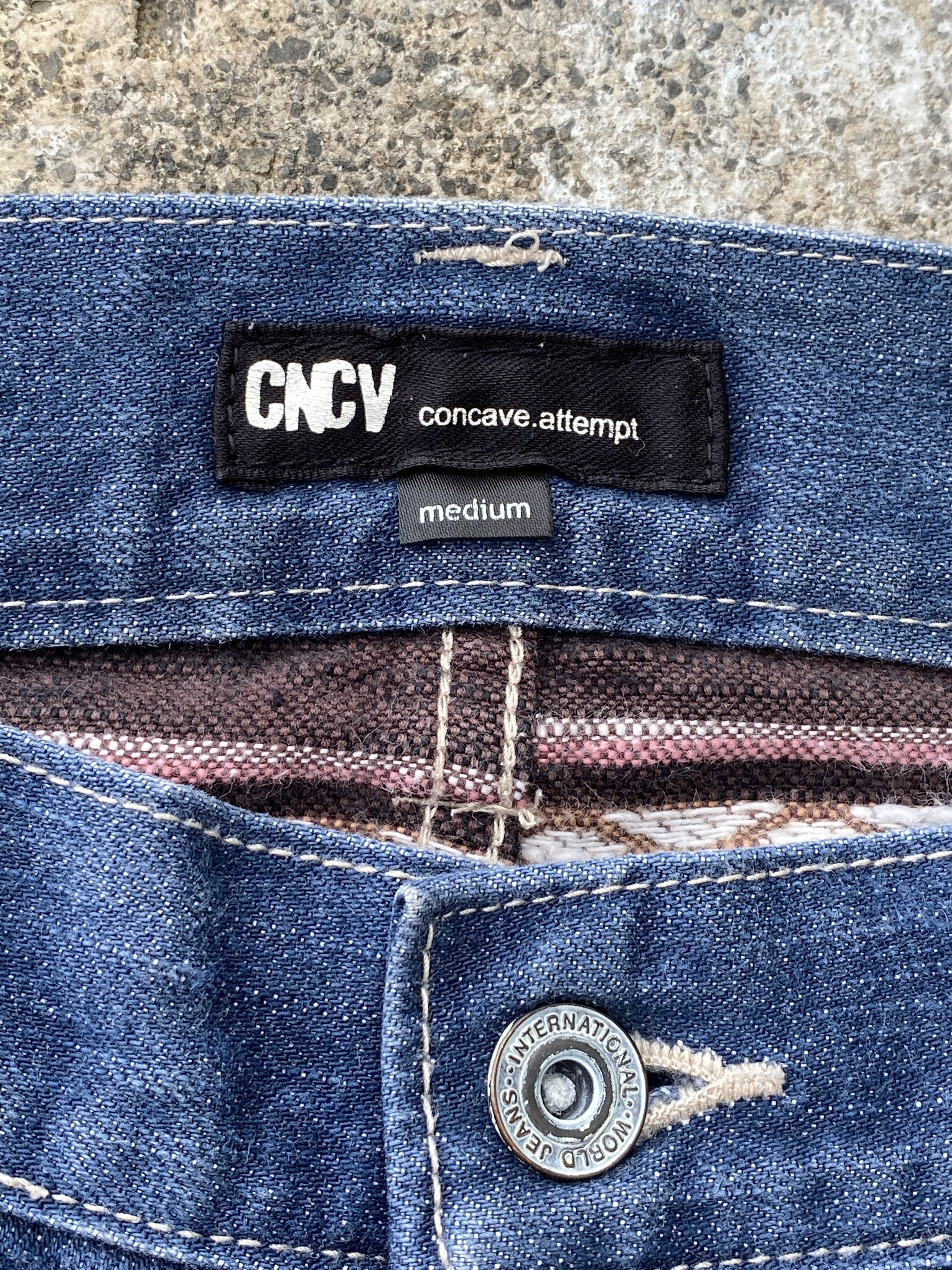 Japanese Brand × Vintage Concave Attempt Patchwork Arts Denim Size US 32 / EU 48 - 6 Thumbnail