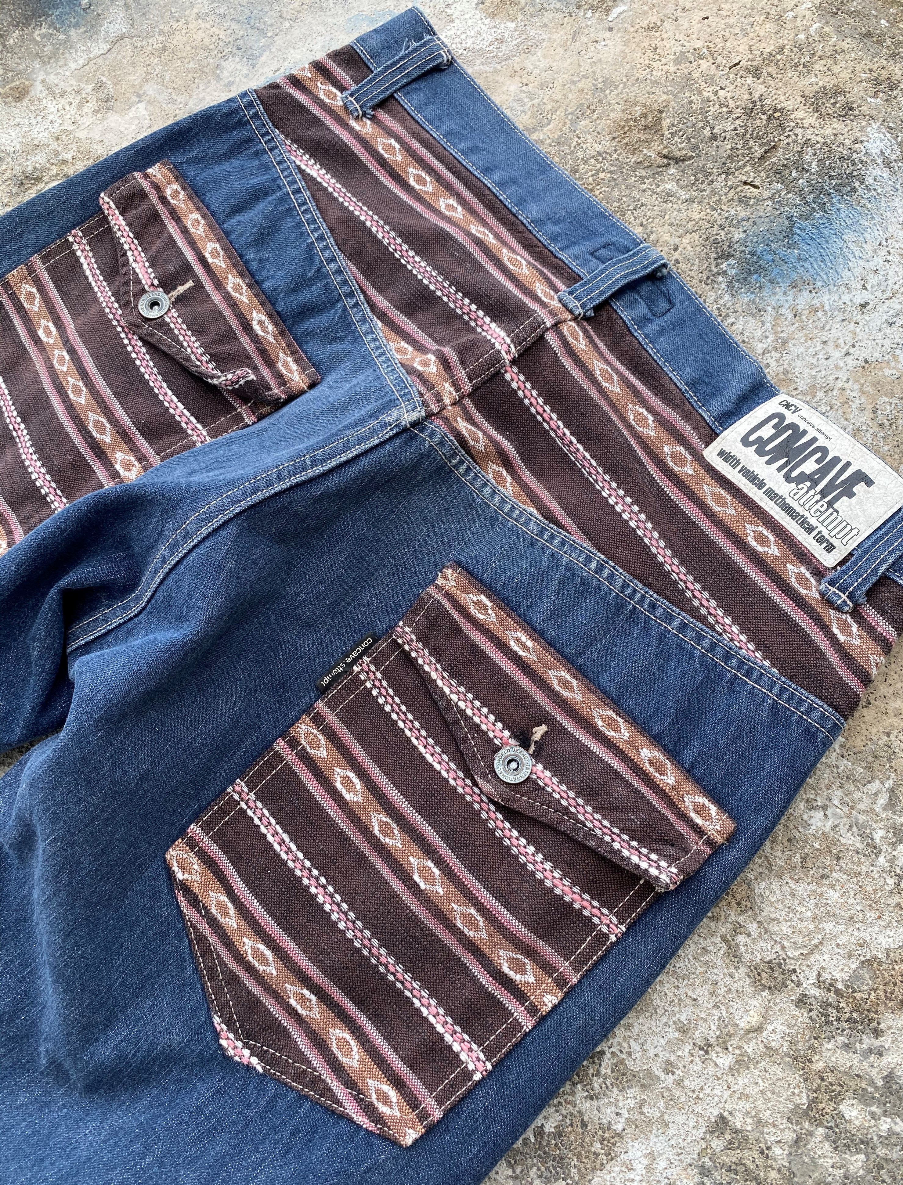 Japanese Brand × Vintage Concave Attempt Patchwork Arts Denim Size US 32 / EU 48 - 11 Thumbnail