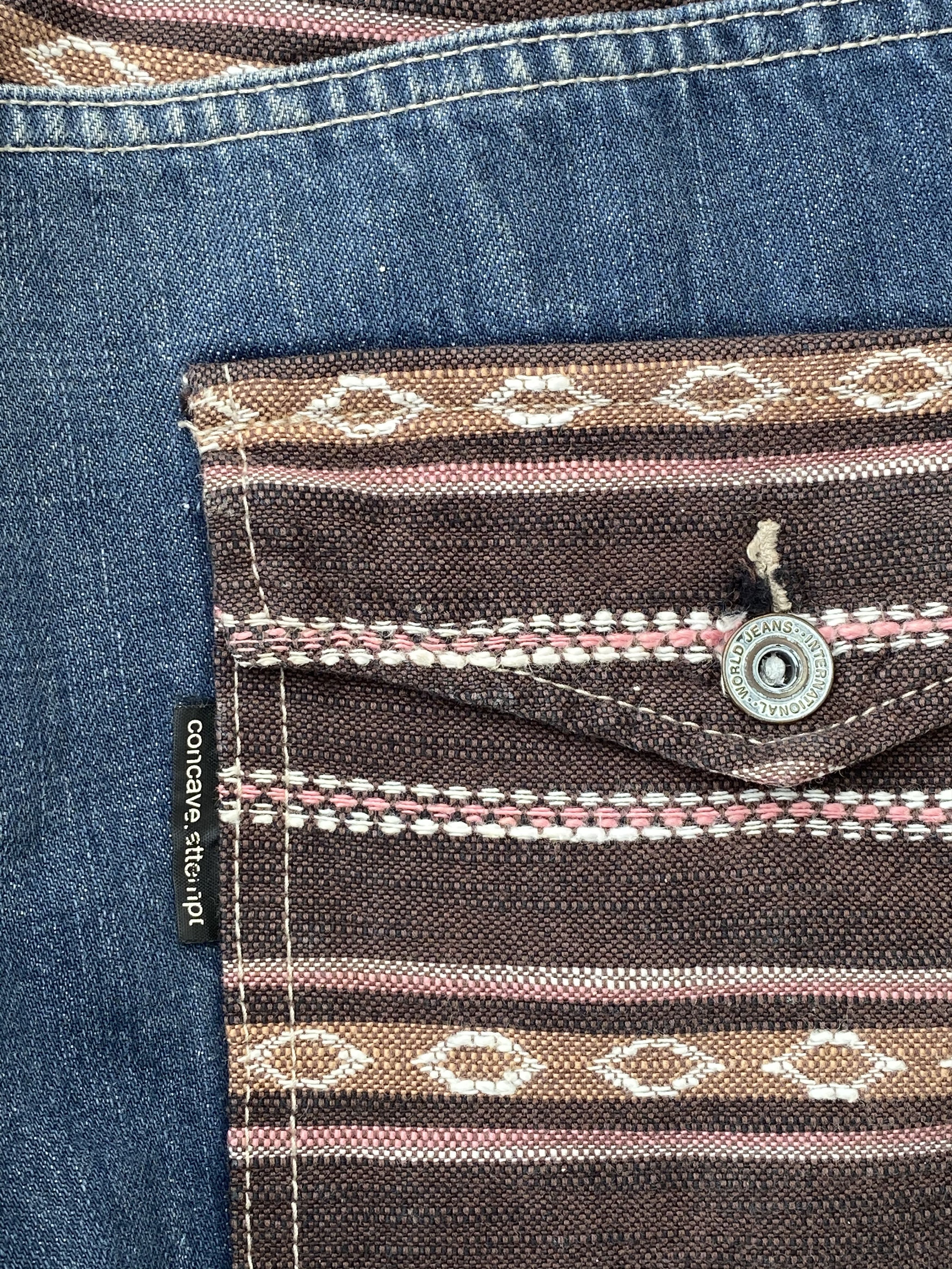Japanese Brand × Vintage Concave Attempt Patchwork Arts Denim Size US 32 / EU 48 - 13 Thumbnail