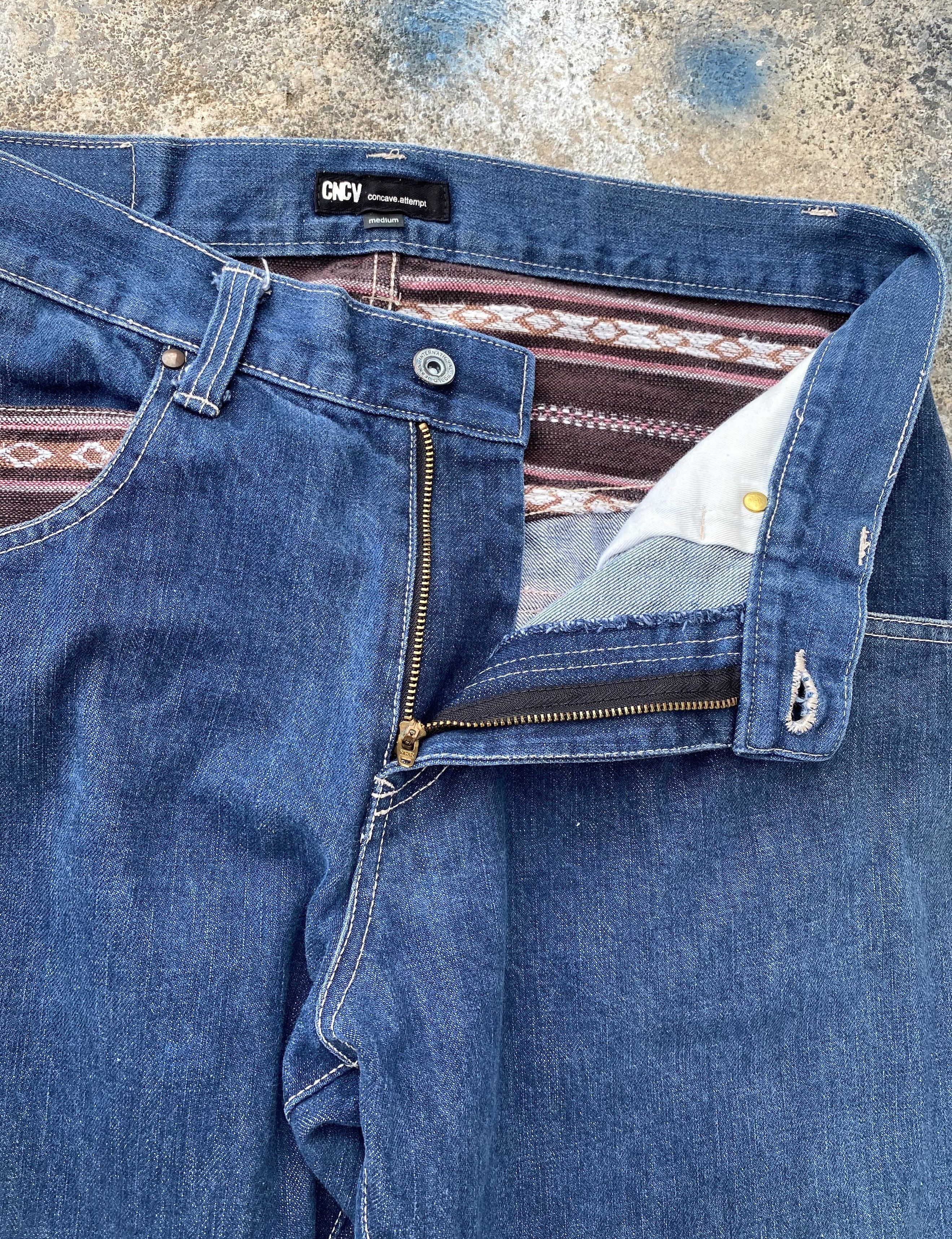 Japanese Brand × Vintage Concave Attempt Patchwork Arts Denim Size US 32 / EU 48 - 7 Thumbnail
