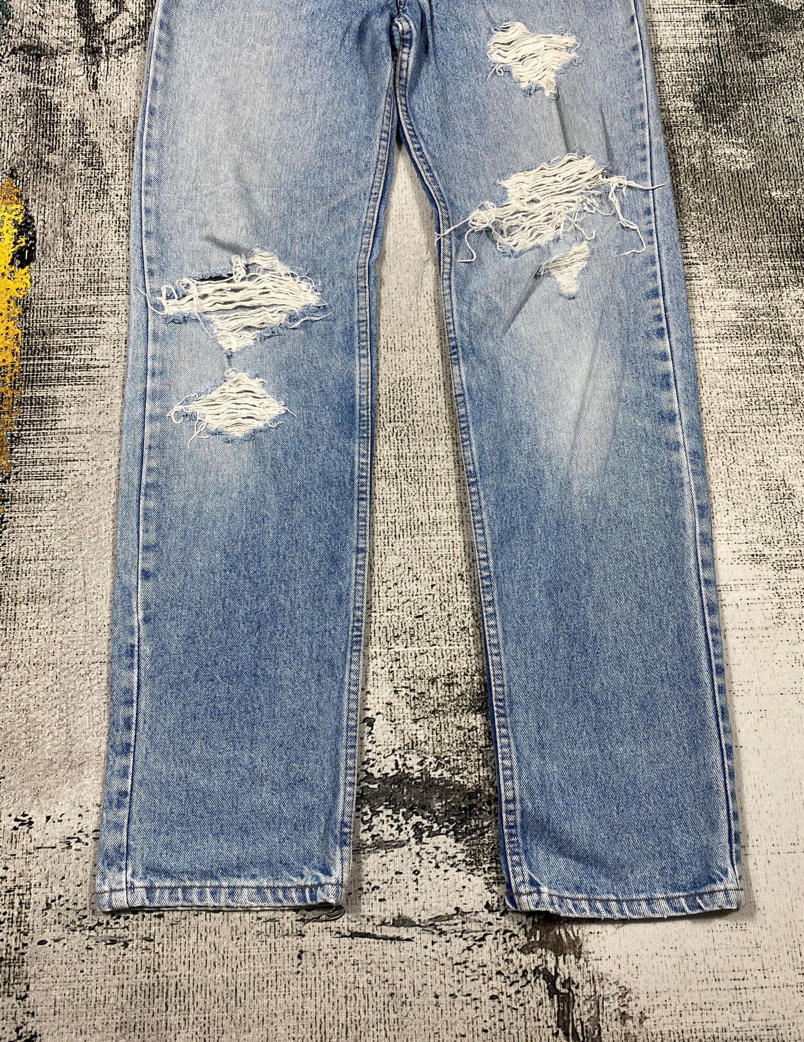 Levi's × Vintage Vintage Levis 506 Single R Light Washed Distressed Denim Size US 30 / EU 46 - 5 Thumbnail