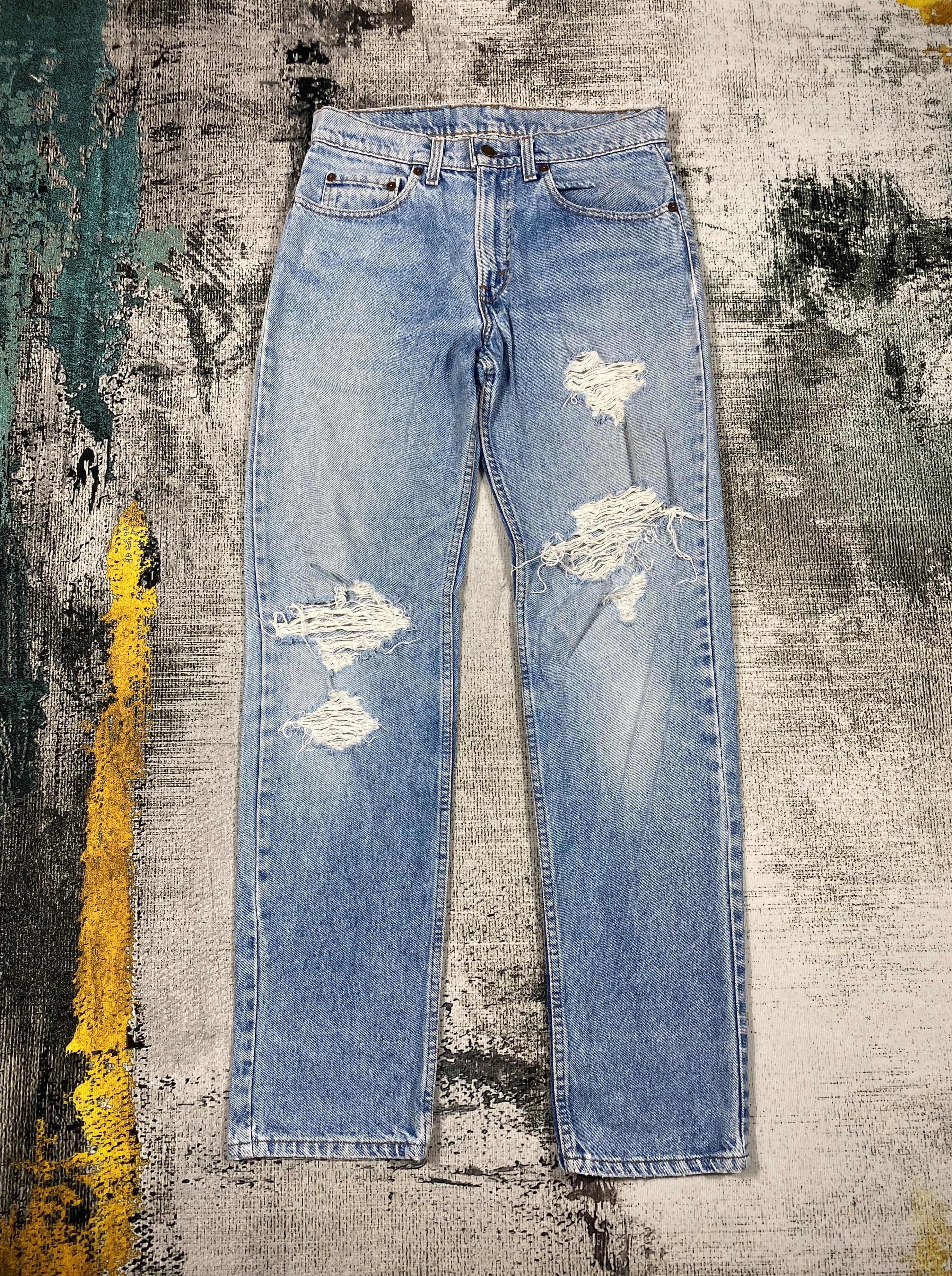 Levi's × Vintage Vintage Levis 506 Single R Light Washed Distressed Denim Size US 30 / EU 46 - 1 Thumbnail