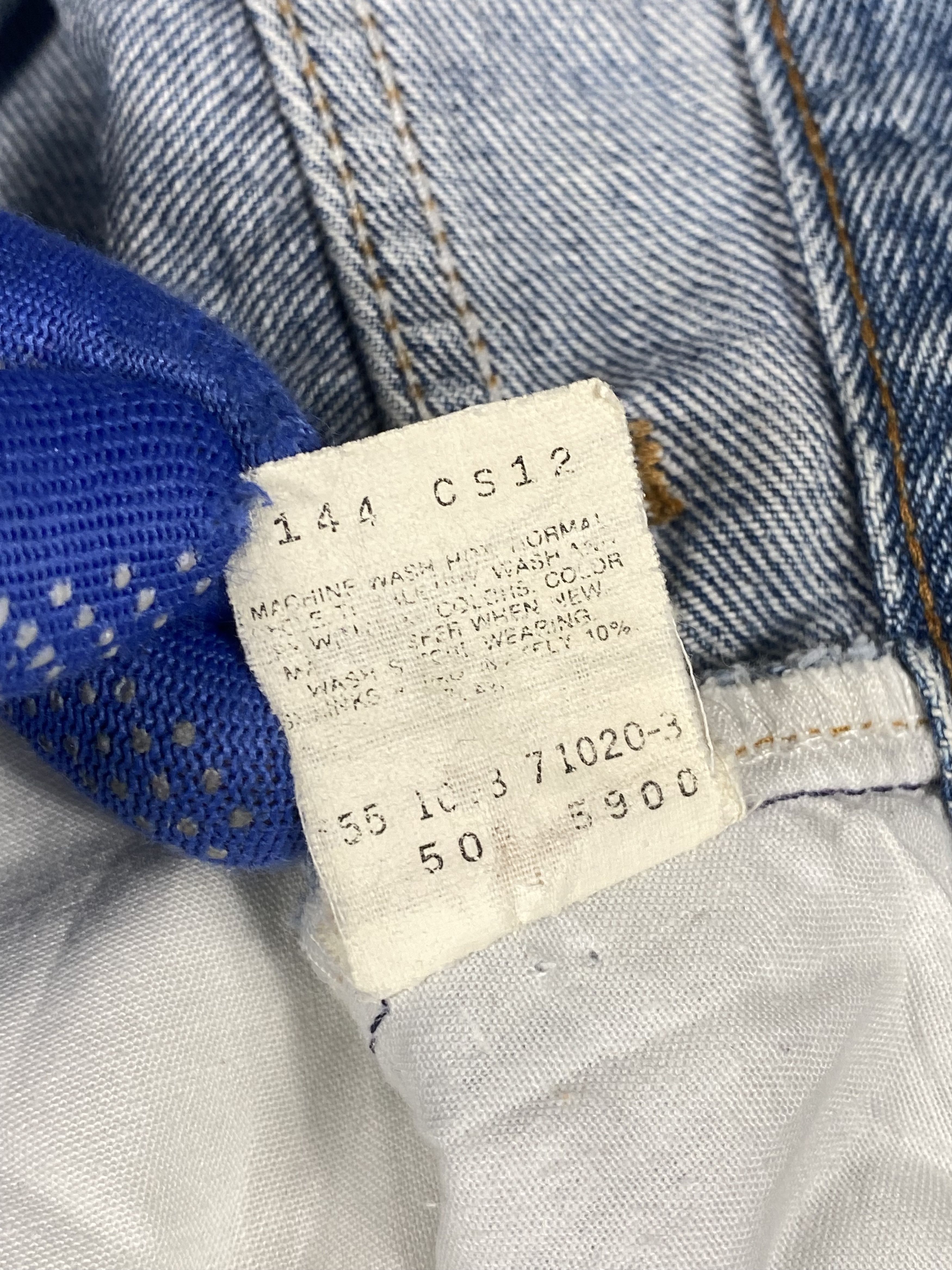 Levi's Vintage Clothing RARE🔥Vintage 90s Levis 501 Faded Washed Denim USA Size US 29 - 8 Thumbnail