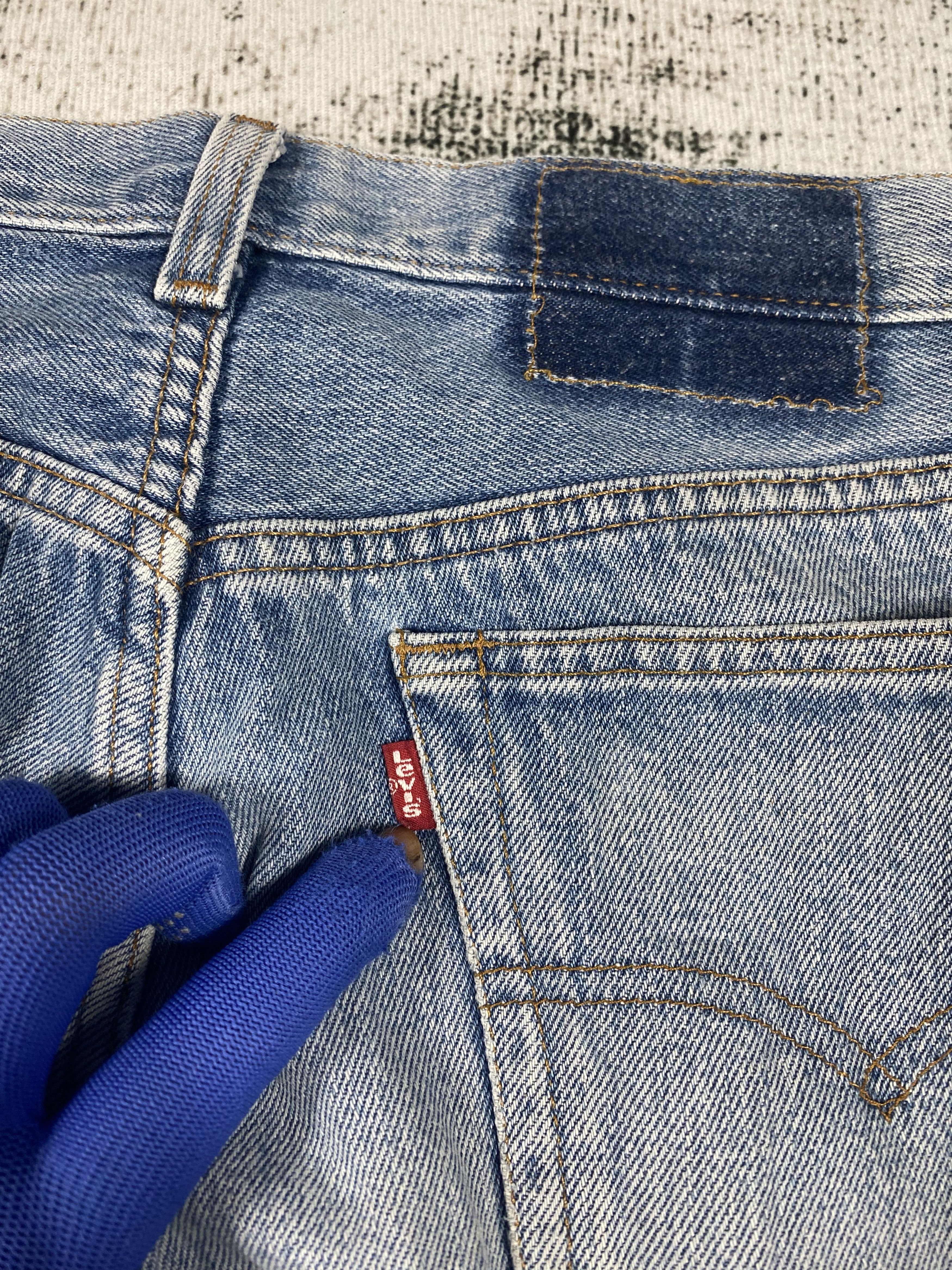 Levi's Vintage Clothing RARE🔥Vintage 90s Levis 501 Faded Washed Denim USA Size US 29 - 10 Thumbnail