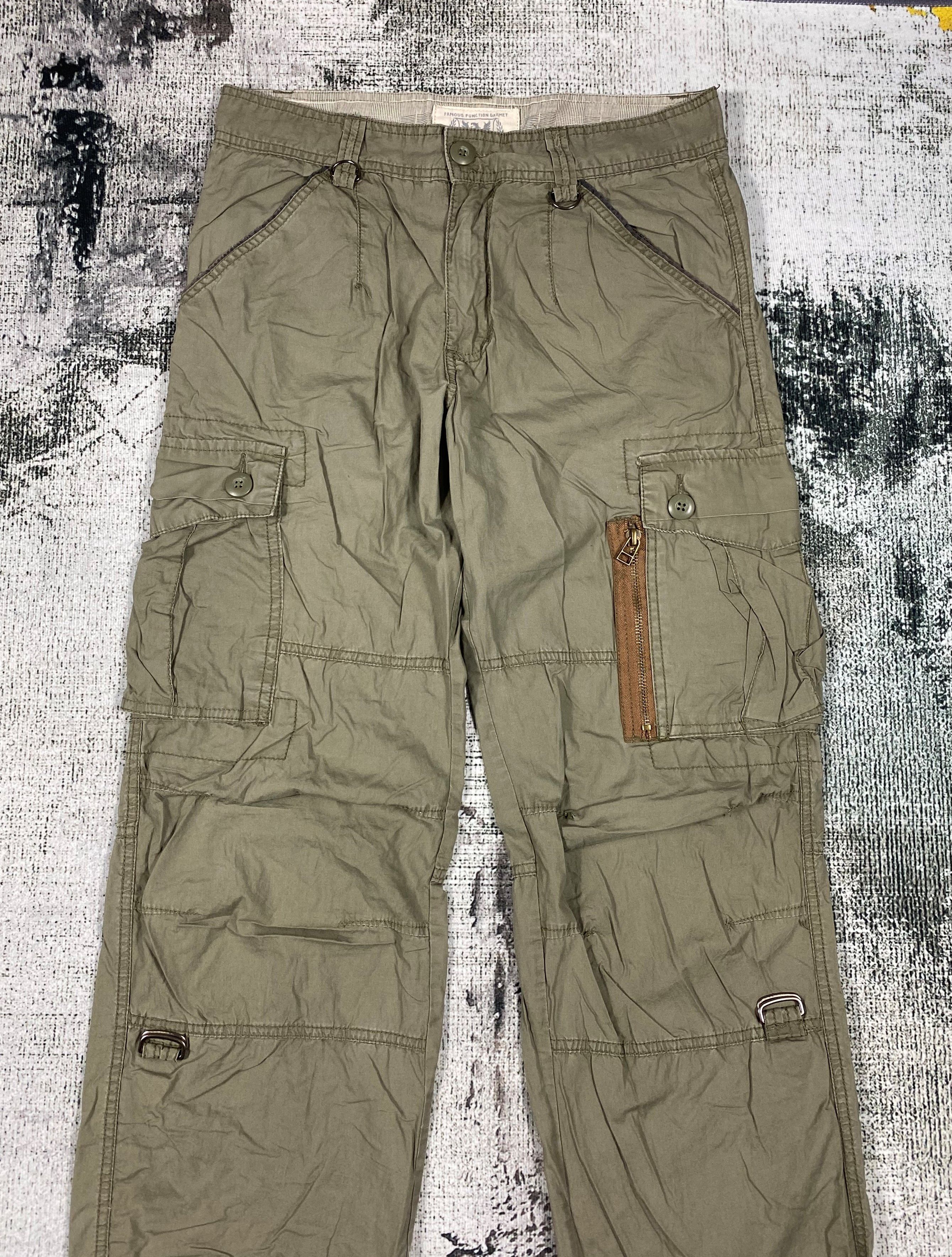 Japanese Brand × Vintage Japanese Light Tactical Cargo Pants Multi Pocket Bondage Size US 30 / EU 46 - 3 Thumbnail