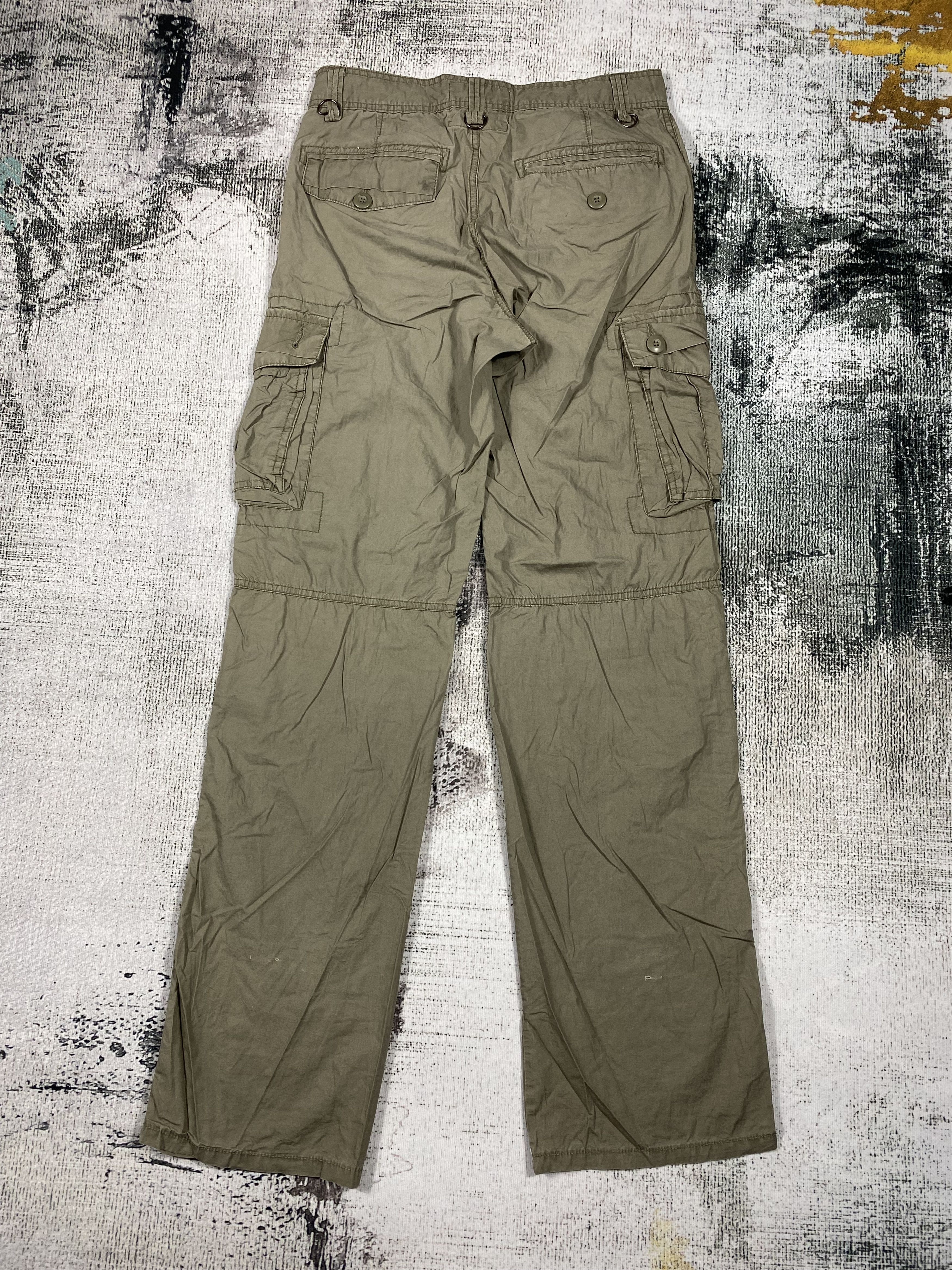 Japanese Brand × Vintage Japanese Light Tactical Cargo Pants Multi Pocket Bondage Size US 30 / EU 46 - 2 Thumbnail