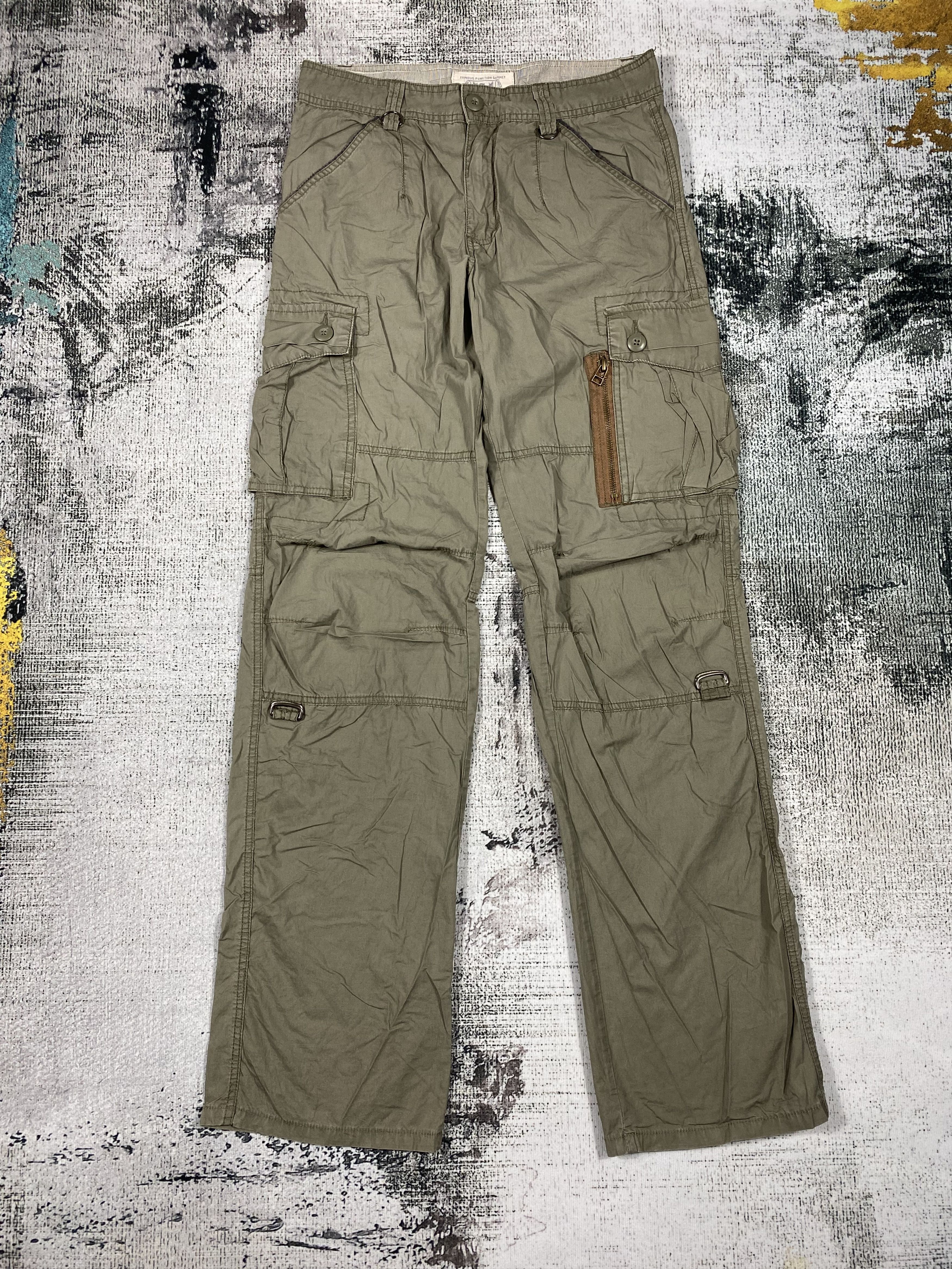 Japanese Brand × Vintage Japanese Light Tactical Cargo Pants Multi Pocket Bondage Size US 30 / EU 46 - 1 Thumbnail