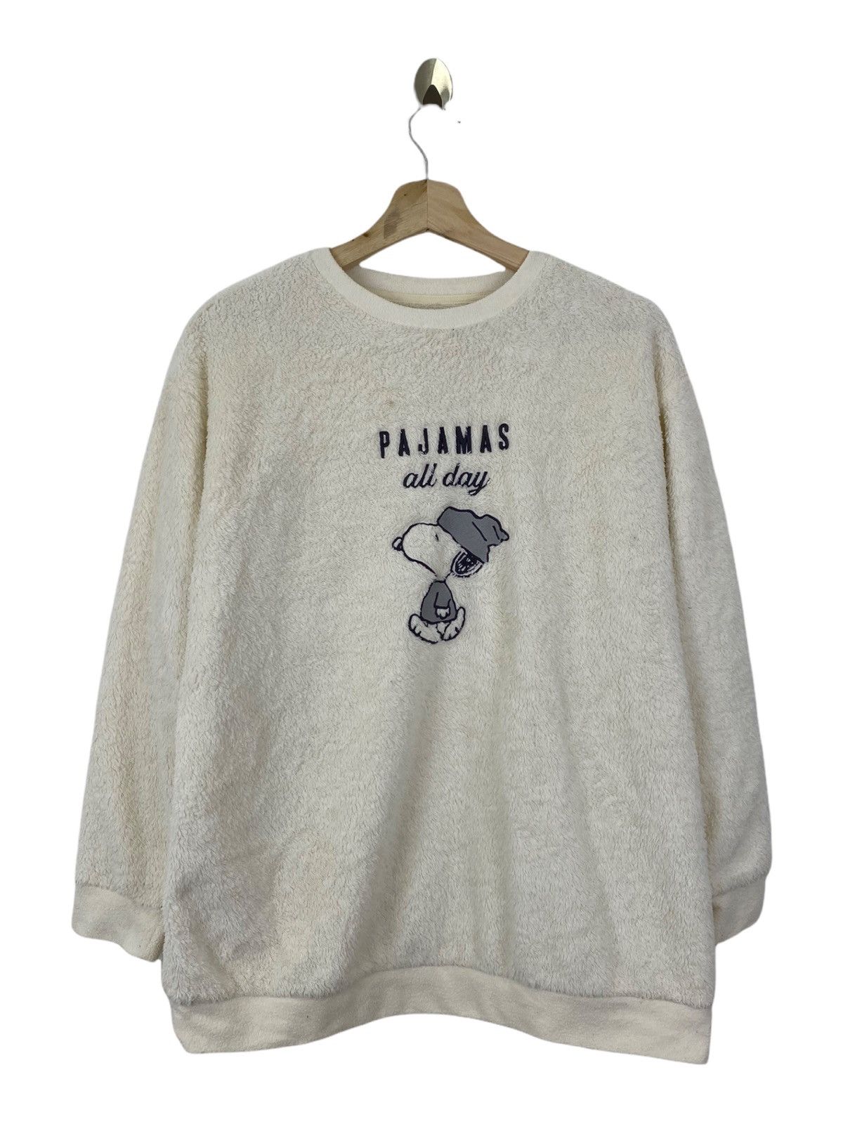 image of Cartoon Network x Peanuts 2020 Peanuts Uniqlo Fleece in Cream, Men's (Size Medium)