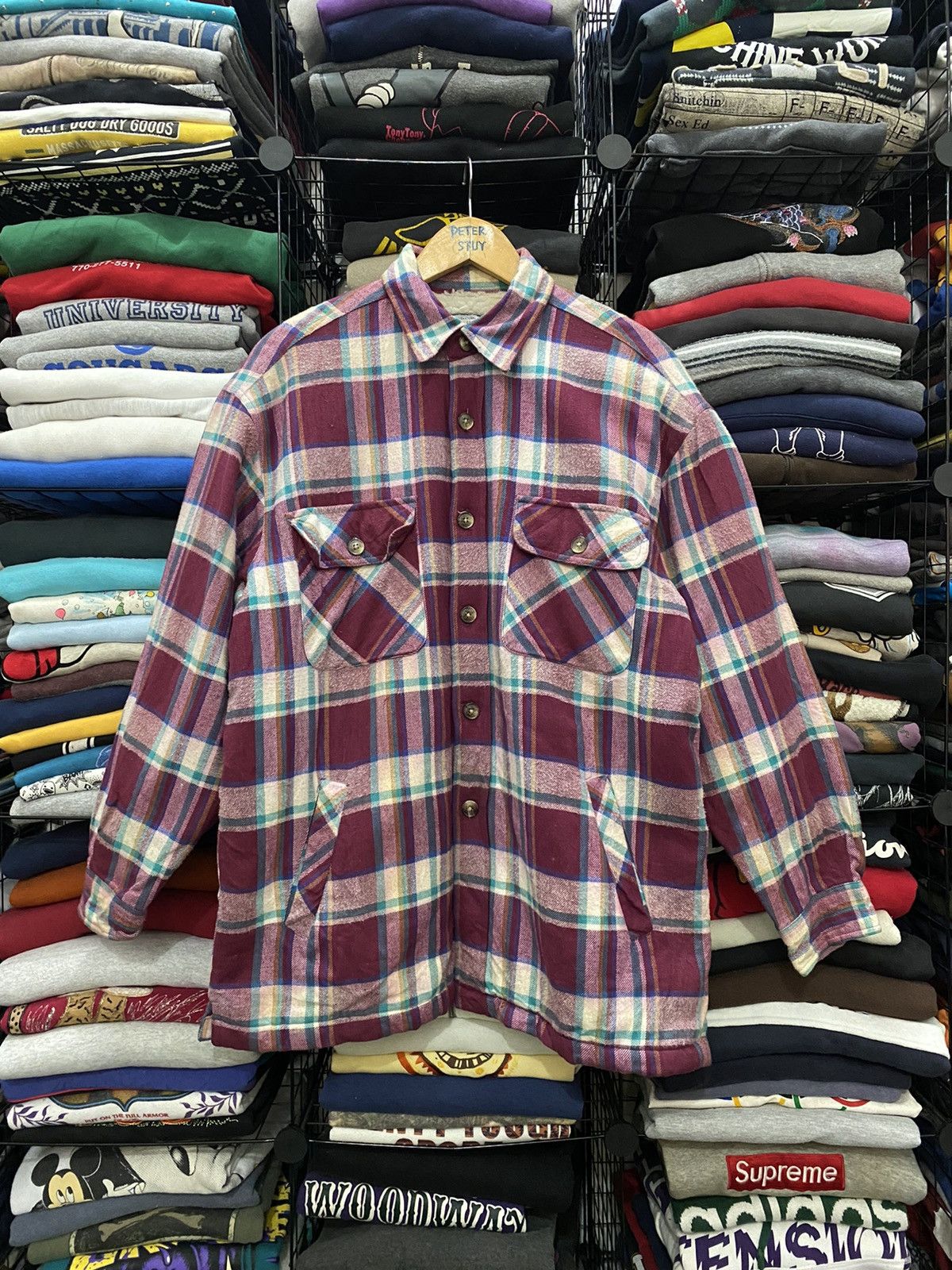 Flannel × Vintage Vintage Seahop International Tartan Workers Equipment Size US M / EU 48-50 / 2 - 1 Thumbnail