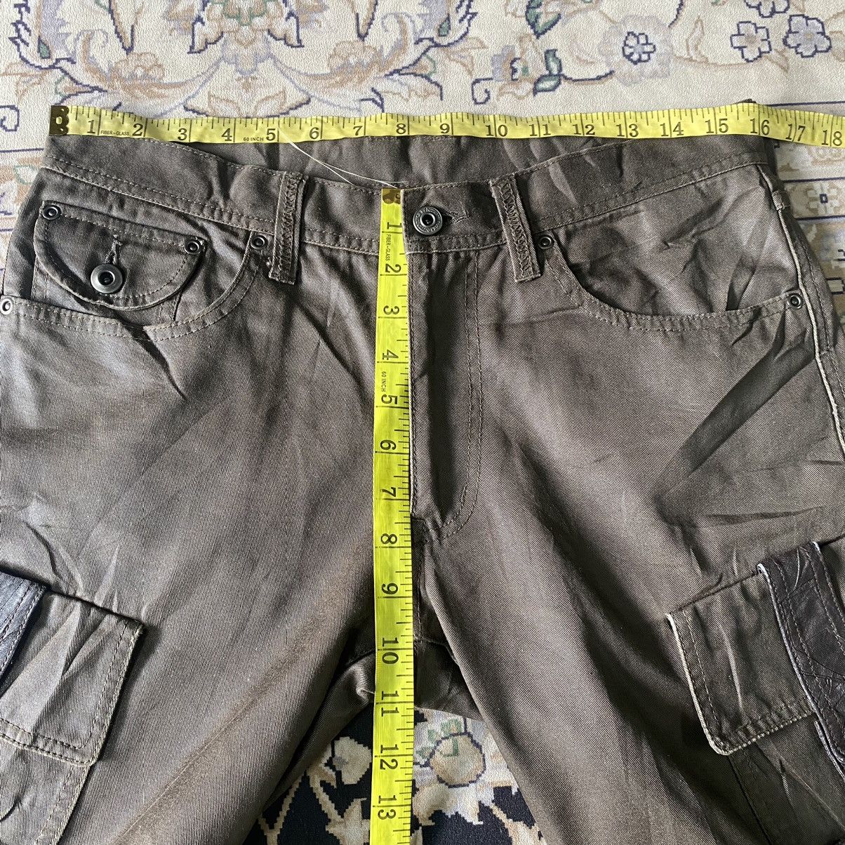 Japanese Brand DIFFERENCE RUPERT Coated Wax Cargo Bondage Flare Pants Size US 31 - 18 Thumbnail