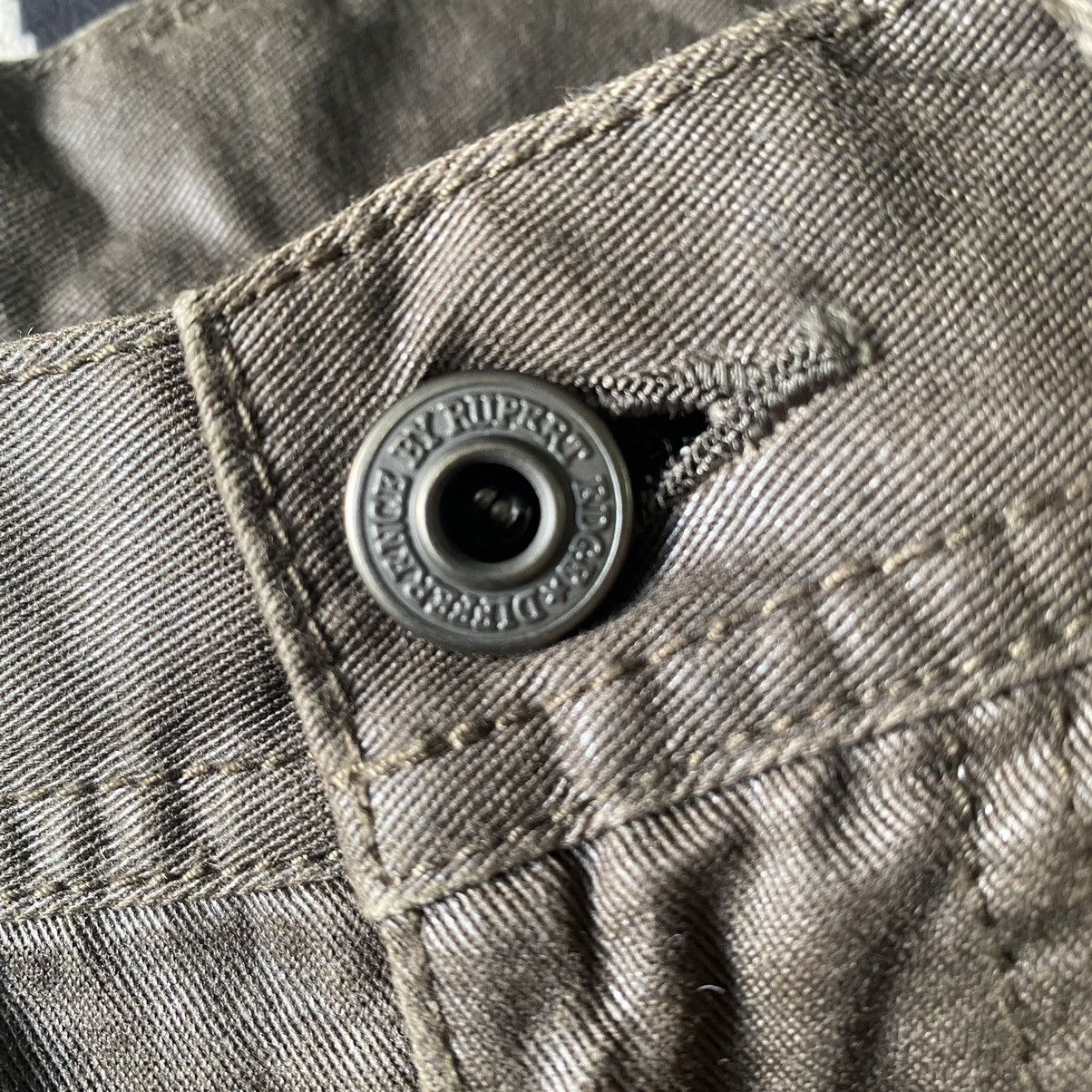 Japanese Brand DIFFERENCE RUPERT Coated Wax Cargo Bondage Flare Pants Size US 31 - 15 Thumbnail