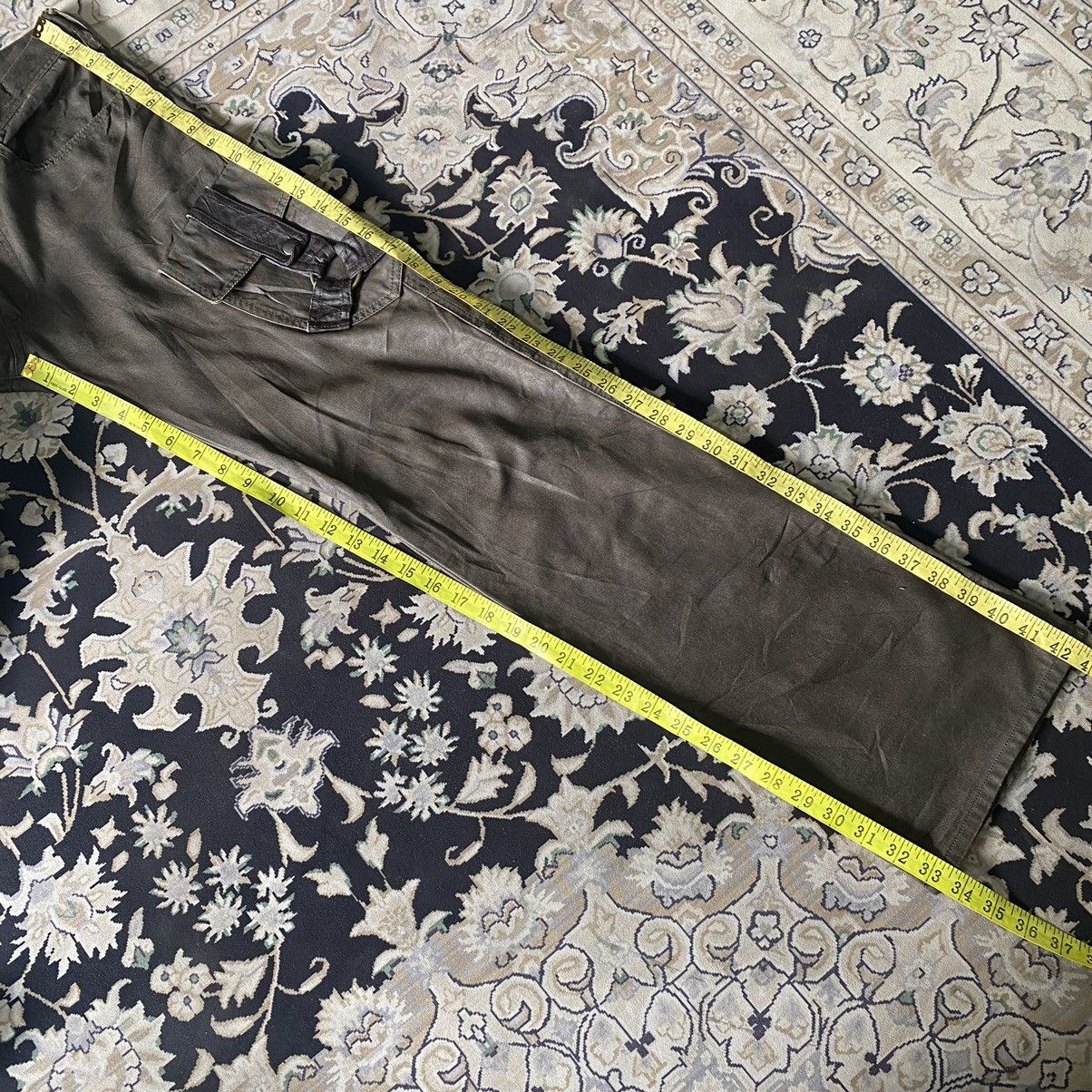 Japanese Brand DIFFERENCE RUPERT Coated Wax Cargo Bondage Flare Pants Size US 31 - 19 Thumbnail