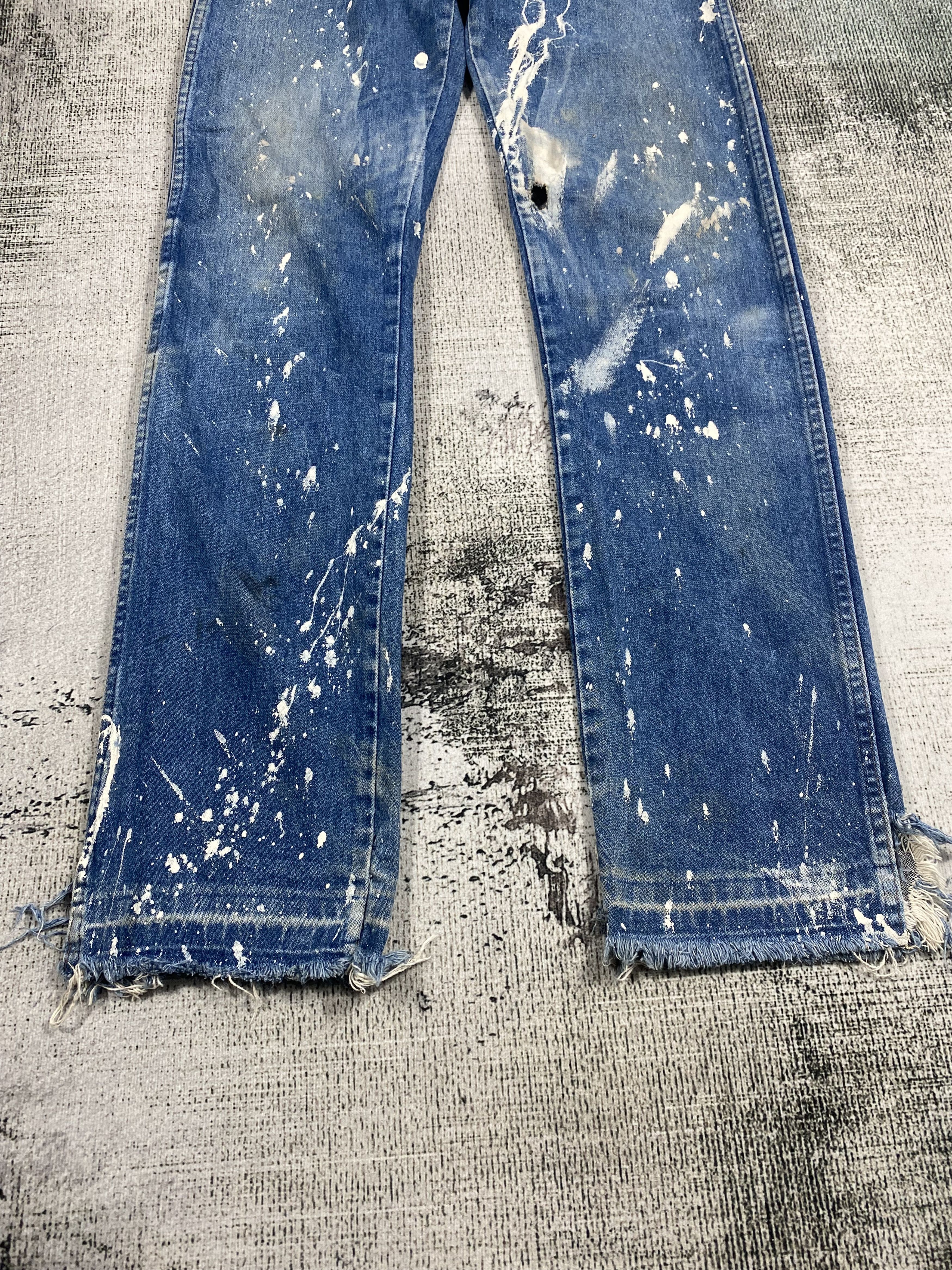 Wrangler RARE🔥Vintage Wrangler Ideal Zipper Painters Released Hem Size US 28 / EU 44 - 5 Thumbnail