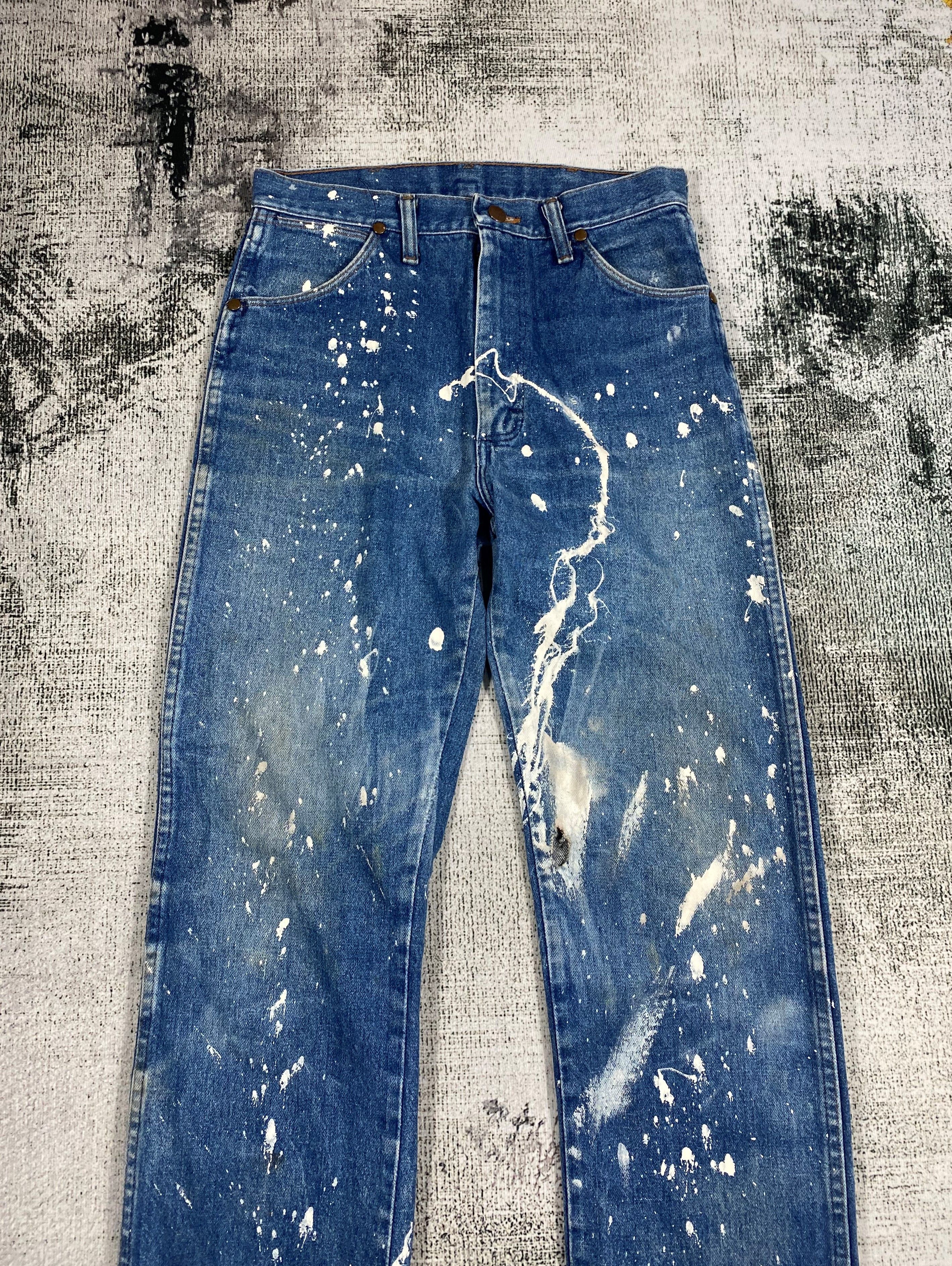 Wrangler RARE🔥Vintage Wrangler Ideal Zipper Painters Released Hem Size US 28 / EU 44 - 3 Thumbnail