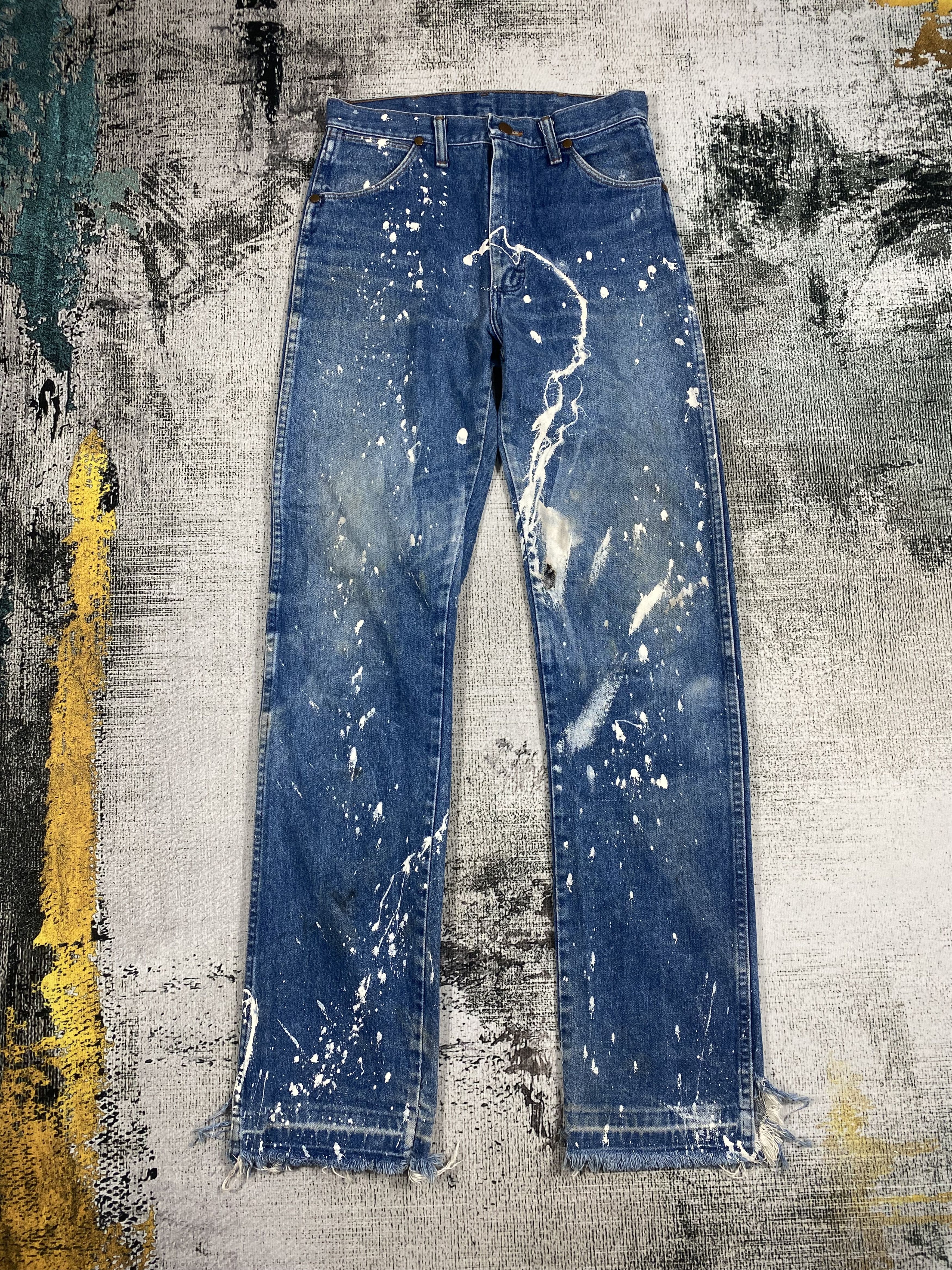 Wrangler RARE🔥Vintage Wrangler Ideal Zipper Painters Released Hem Size US 28 / EU 44 - 1 Thumbnail