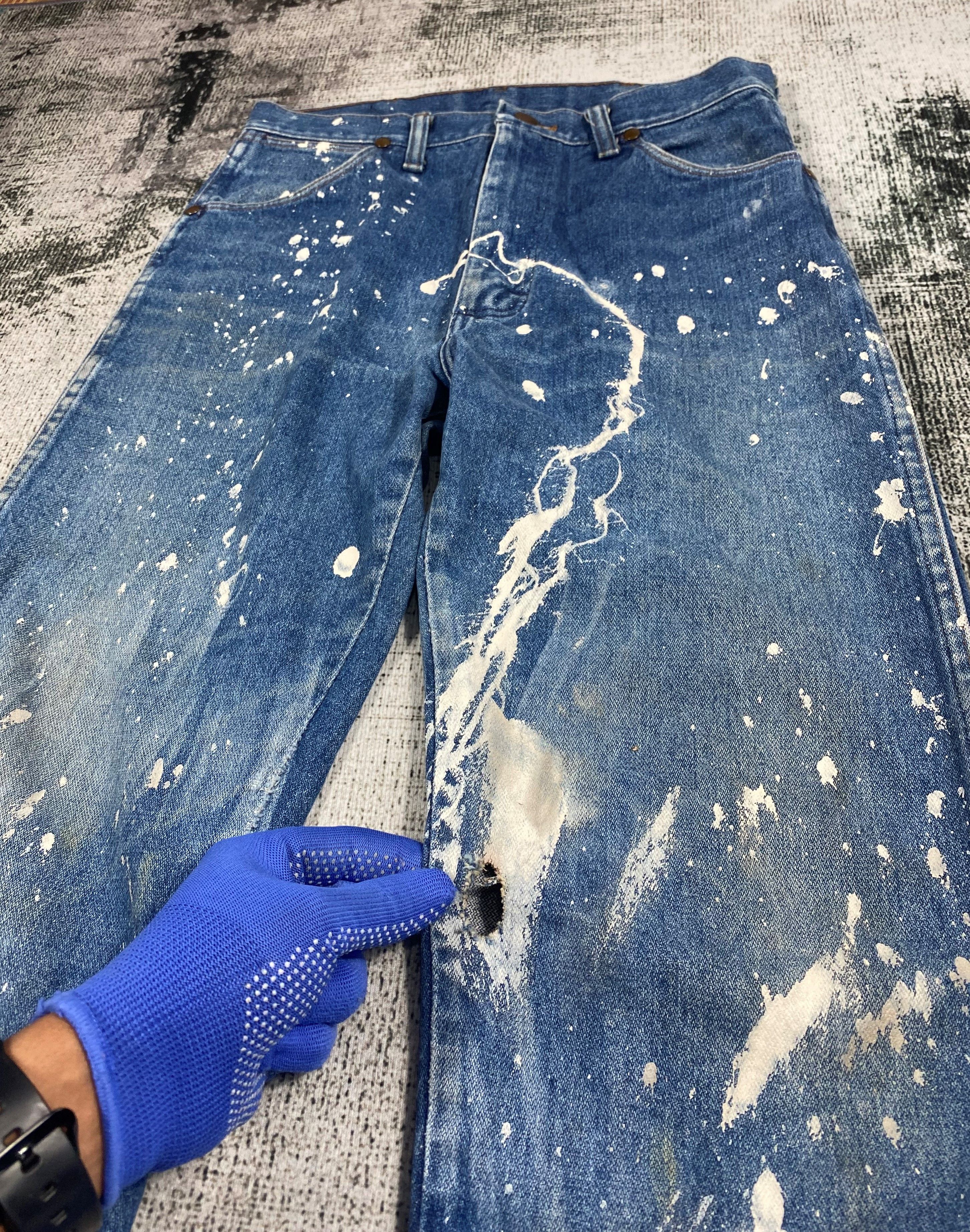 Wrangler RARE🔥Vintage Wrangler Ideal Zipper Painters Released Hem Size US 28 / EU 44 - 4 Thumbnail