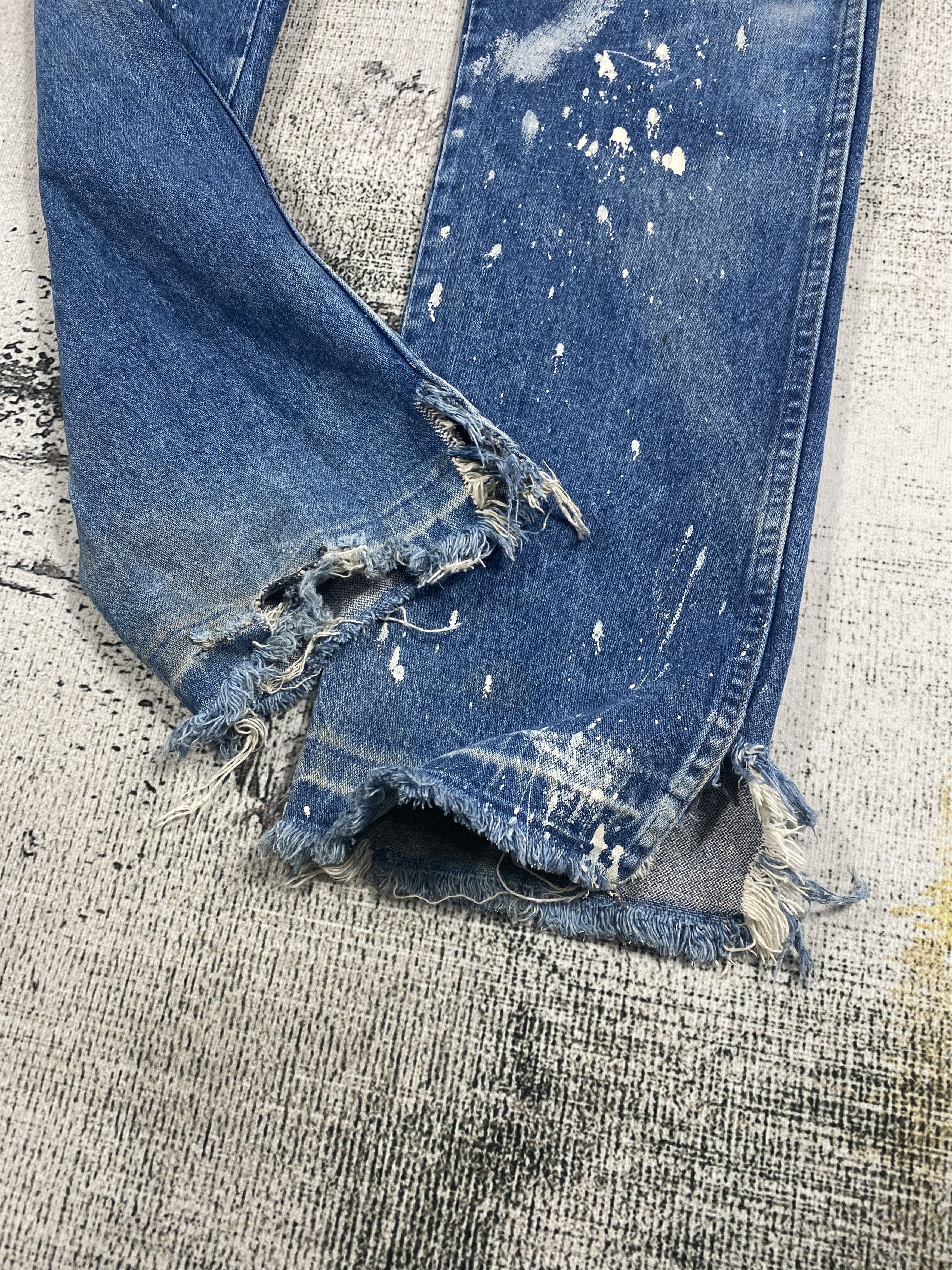 Wrangler RARE🔥Vintage Wrangler Ideal Zipper Painters Released Hem Size US 28 / EU 44 - 6 Thumbnail