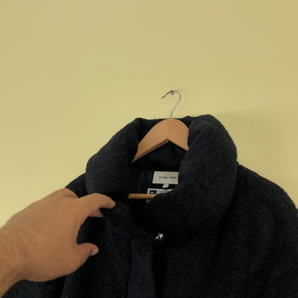 Japanese Brand Global Work Long Jacket Fabric Made in Italy Size US L / EU 52-54 / 3 - 5 Thumbnail
