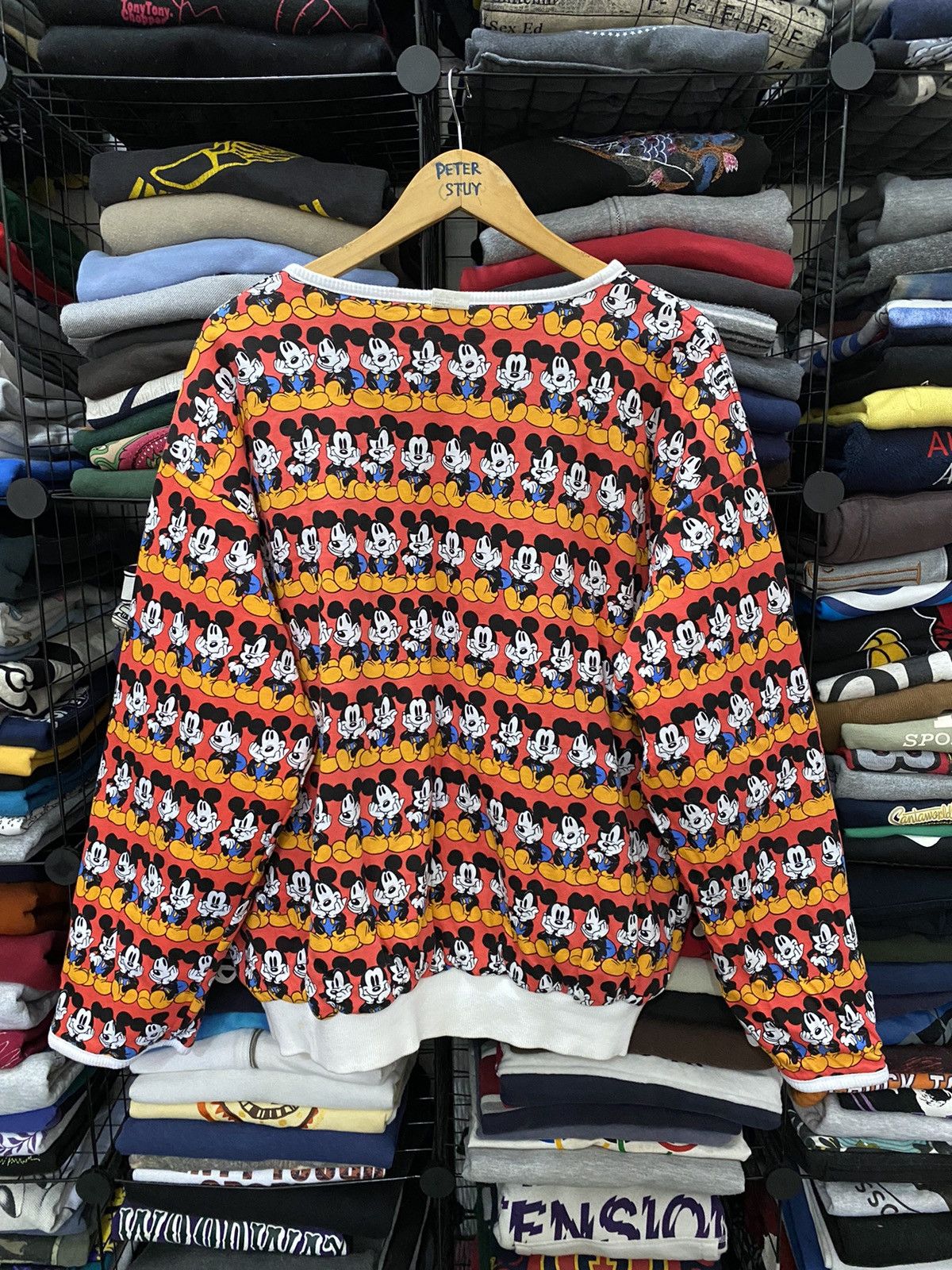 Disney × Mickey Mouse × Vintage Vintage Mickey Mouse Reversible Sweater Size US L / EU 52-54 / 3 - 4 Thumbnail