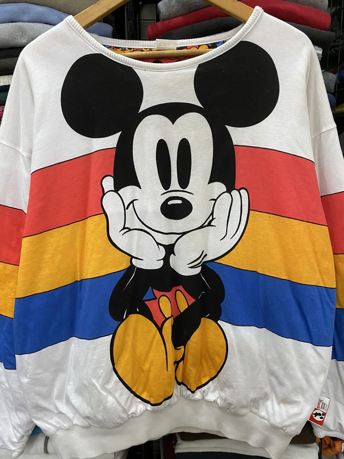 Disney × Mickey Mouse × Vintage Vintage Mickey Mouse Reversible Sweater Size US L / EU 52-54 / 3 - 5 Thumbnail