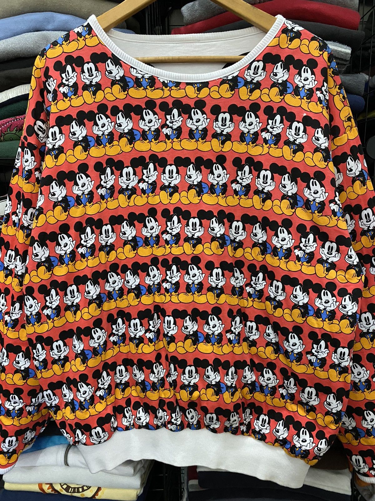 Disney × Mickey Mouse × Vintage Vintage Mickey Mouse Reversible Sweater Size US L / EU 52-54 / 3 - 6 Thumbnail