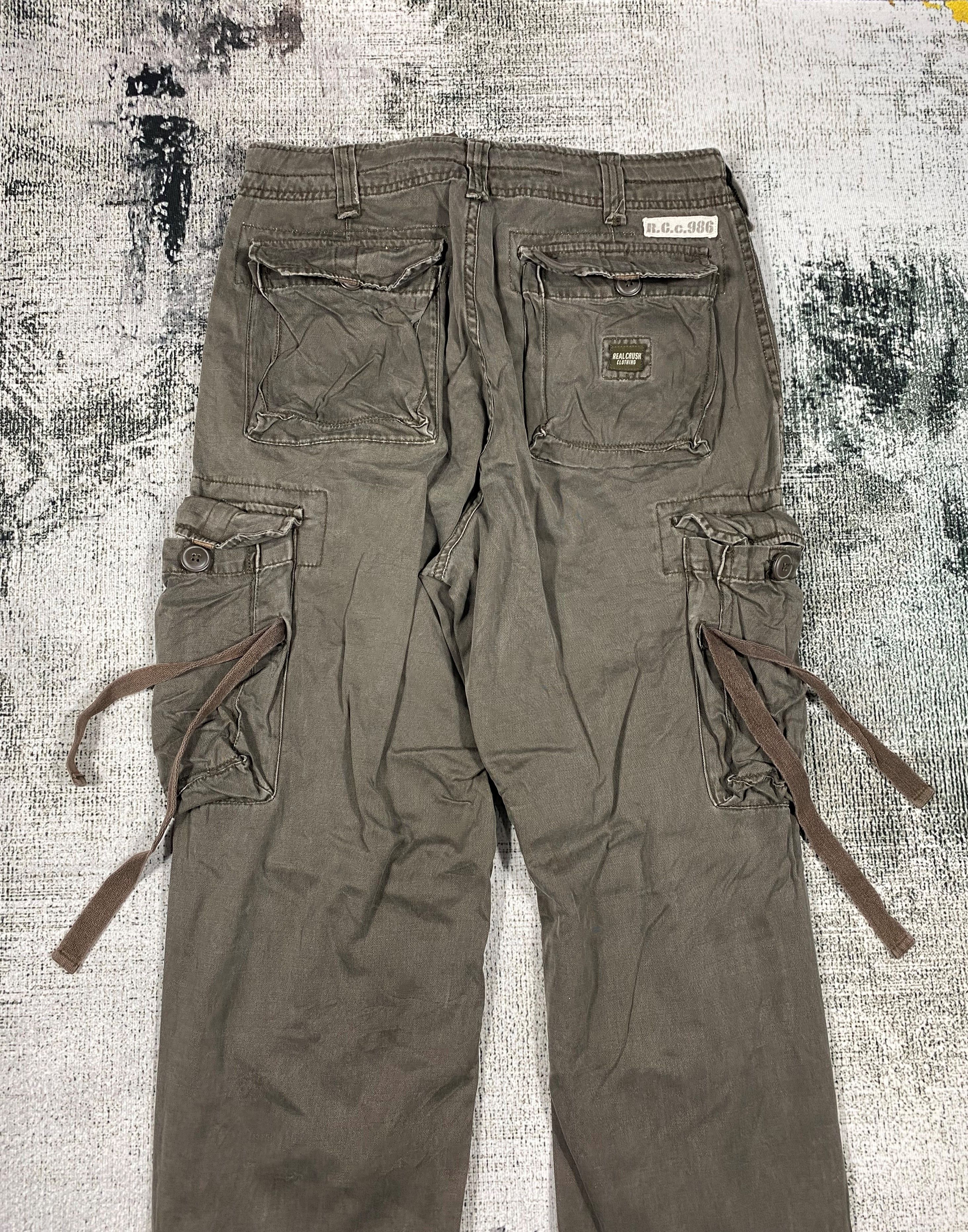 Japanese Brand × Vintage Real Crush Japanese Cargo Pants Multi Pocket Bondage Size US 30 / EU 46 - 10 Thumbnail