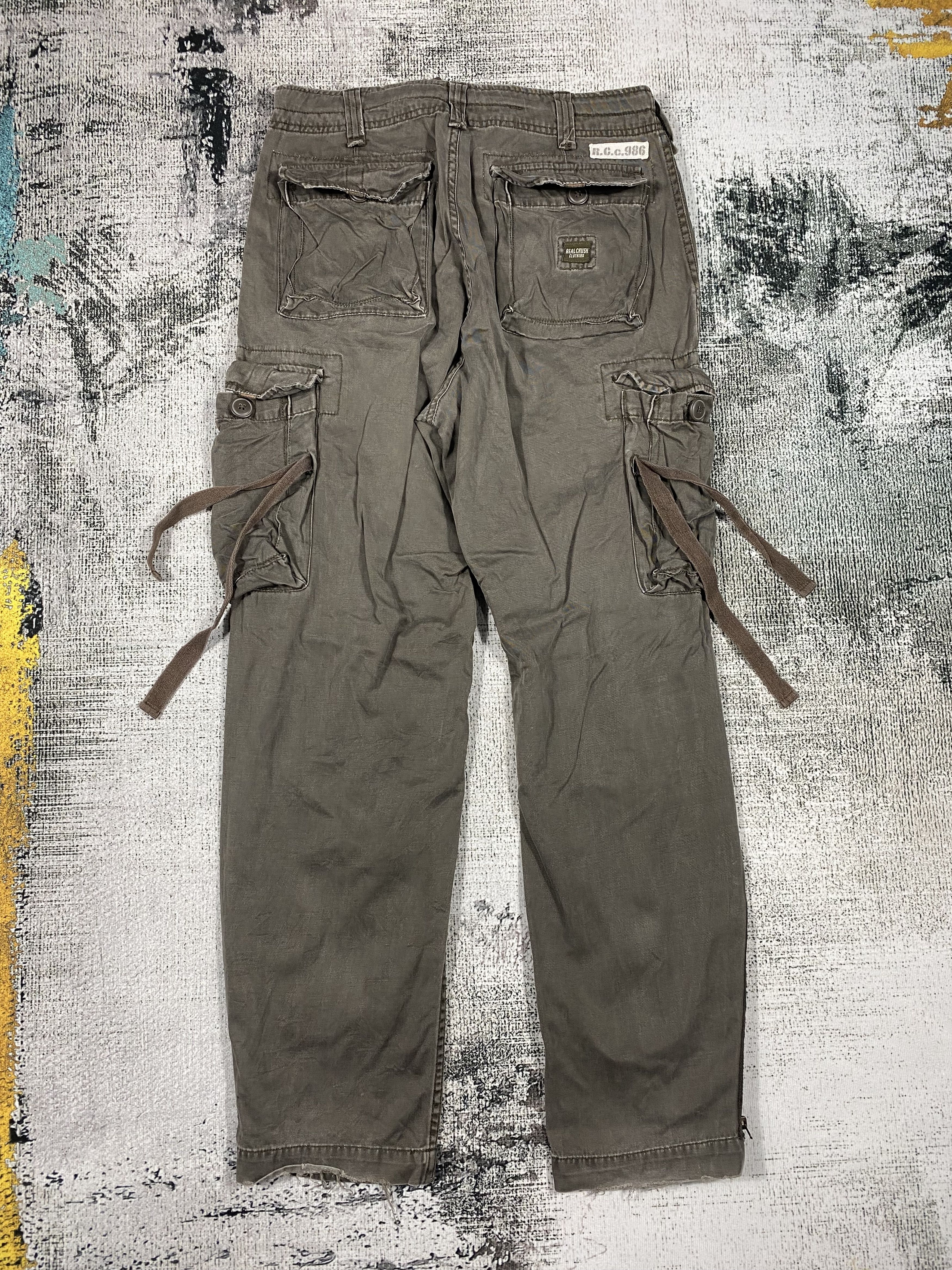 Japanese Brand × Vintage Real Crush Japanese Cargo Pants Multi Pocket Bondage Size US 30 / EU 46 - 2 Thumbnail