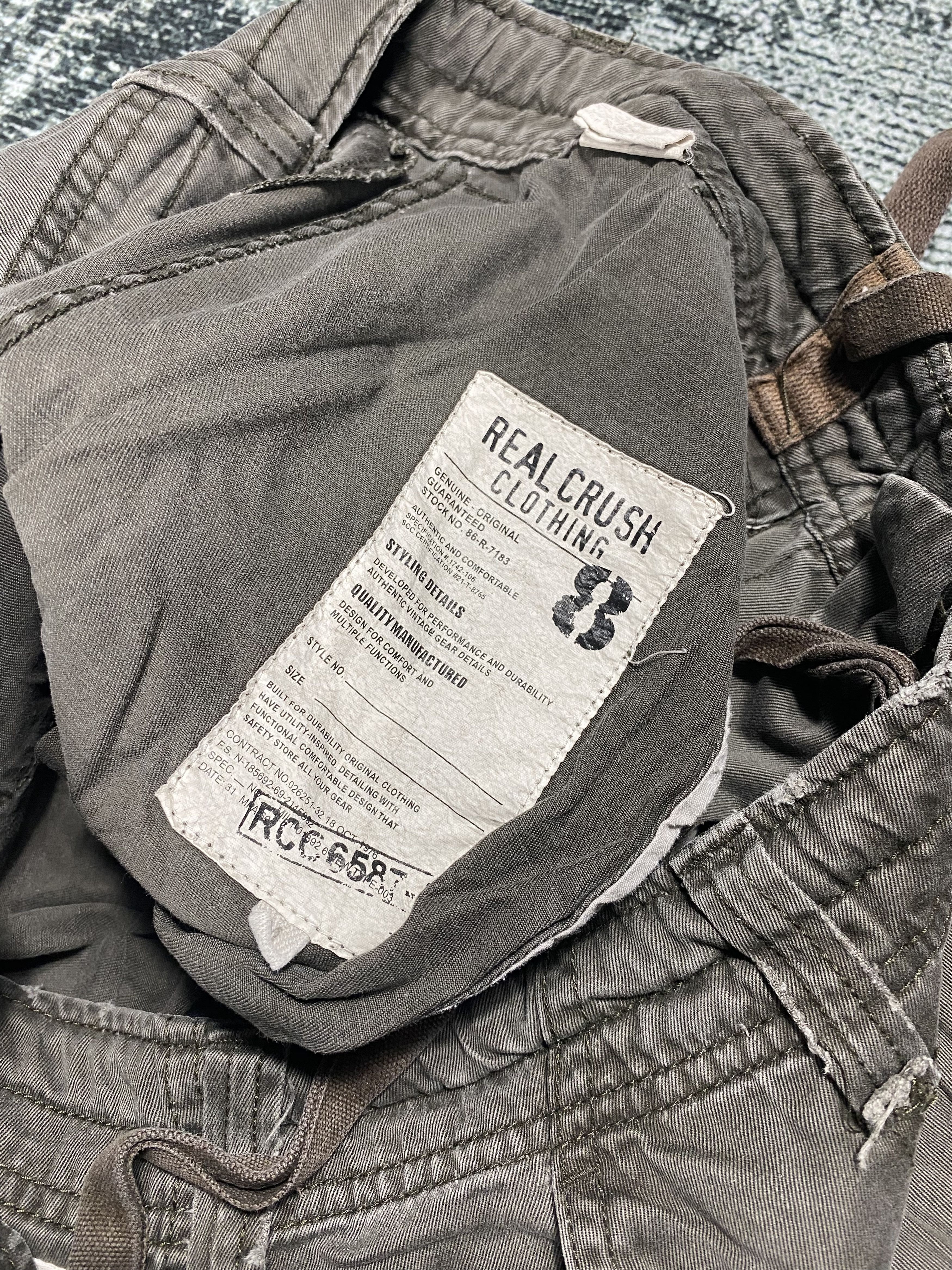 Japanese Brand × Vintage Real Crush Japanese Cargo Pants Multi Pocket Bondage Size US 30 / EU 46 - 8 Thumbnail