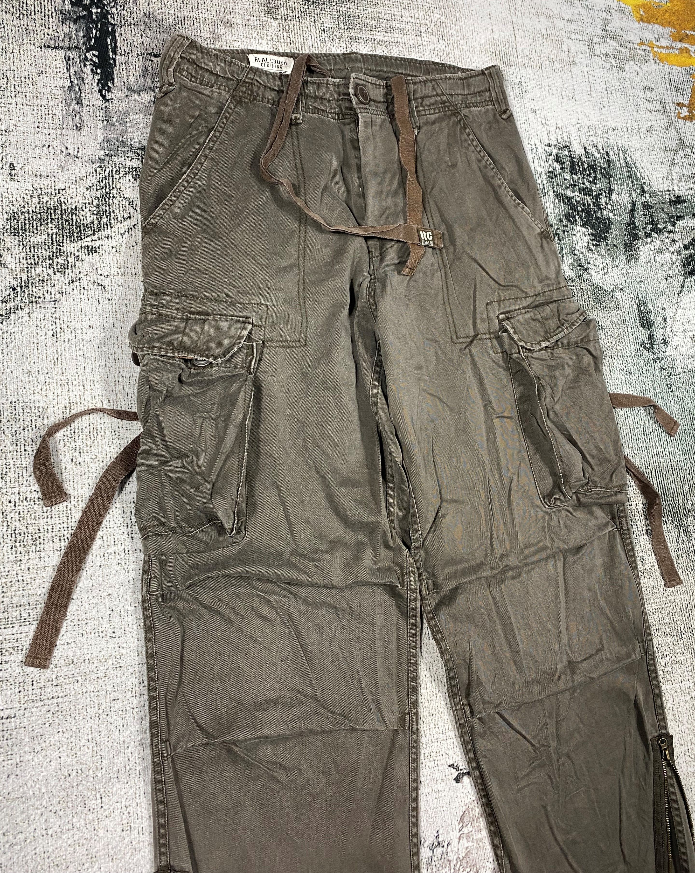 Japanese Brand × Vintage Real Crush Japanese Cargo Pants Multi Pocket Bondage Size US 30 / EU 46 - 3 Thumbnail