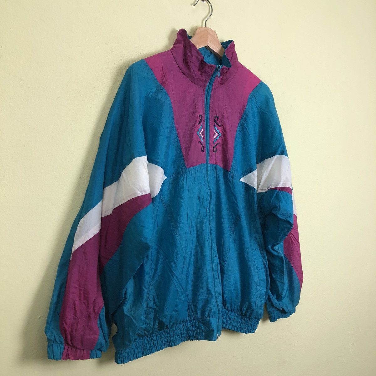 Japanese Brand Tritone Colour Winbreaker Jacket Size US M / EU 48-50 / 2 - 2 Thumbnail