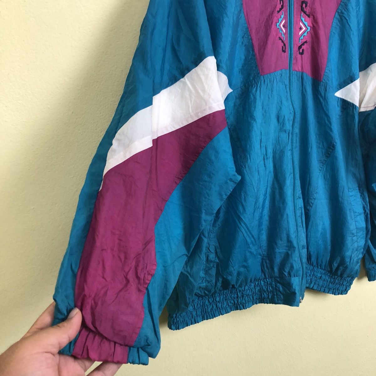Japanese Brand Tritone Colour Winbreaker Jacket Size US M / EU 48-50 / 2 - 3 Thumbnail