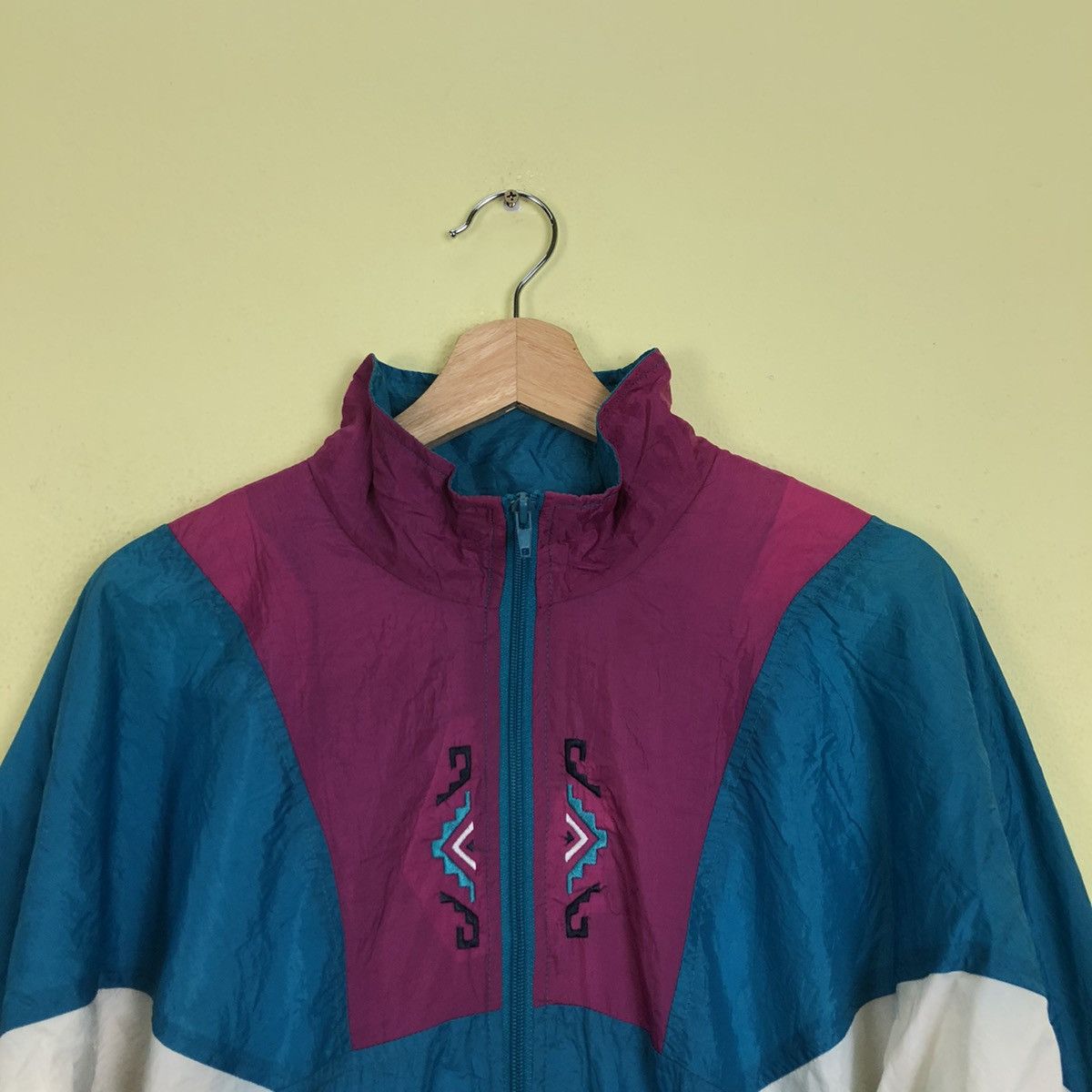 Japanese Brand Tritone Colour Winbreaker Jacket Size US M / EU 48-50 / 2 - 4 Thumbnail