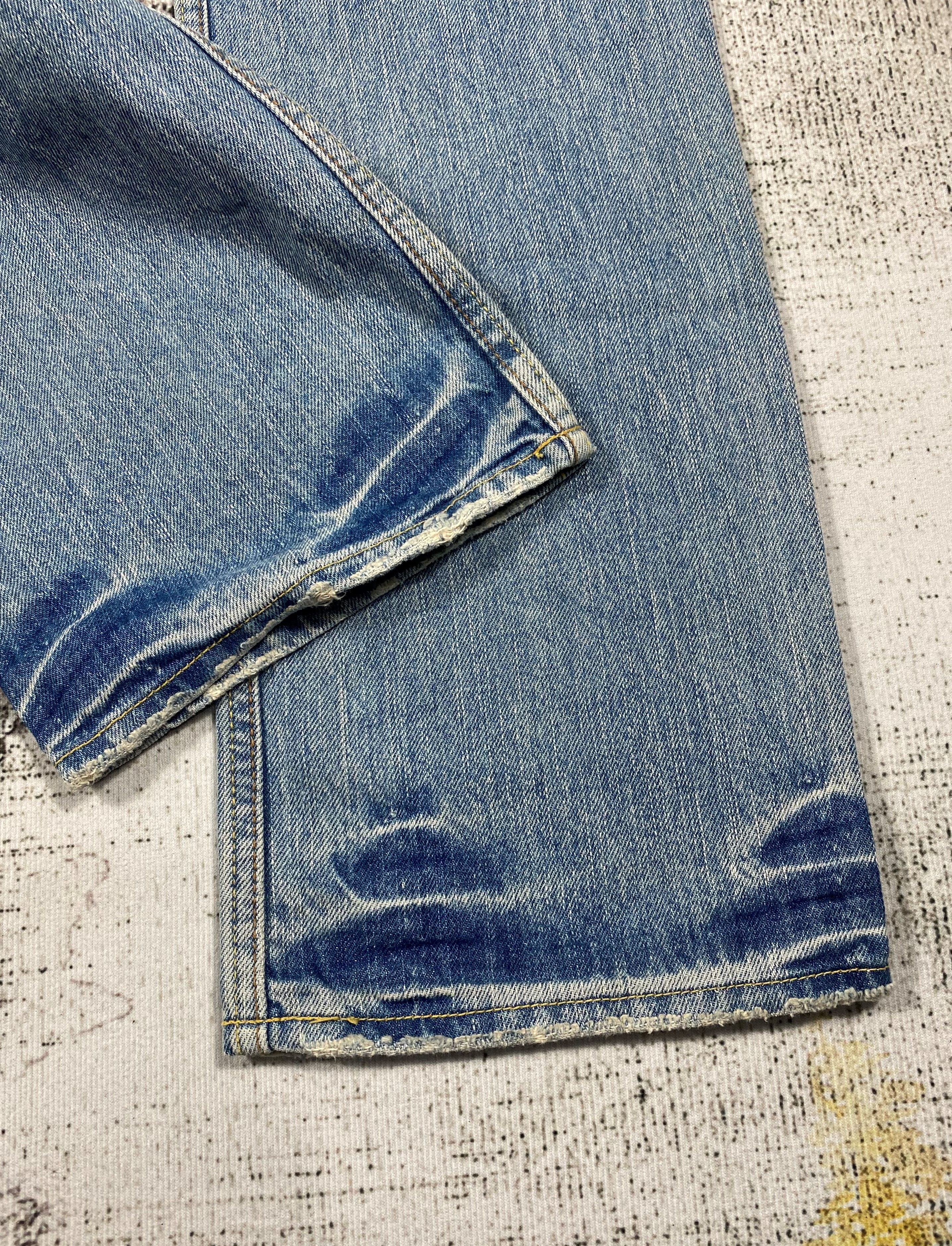 Von Dutch RARE🔥Vintage Von Dutch Patches Light Wash Distressed Denim Size US 30 / EU 46 - 17 Thumbnail