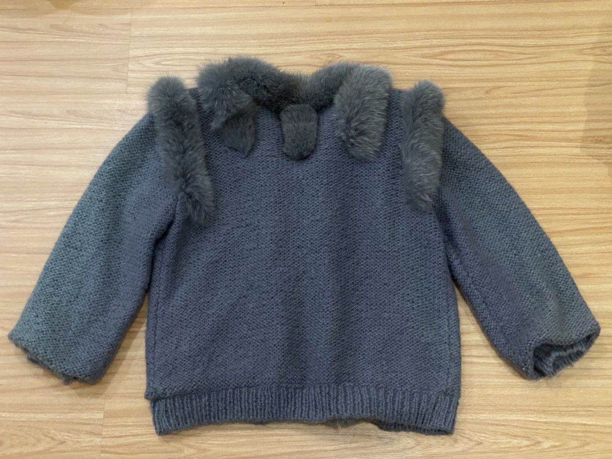 Japanese Brand × Vintage Knitwear Wool Fur Rabbit Jacket Size US M / EU 48-50 / 2 - 3 Thumbnail