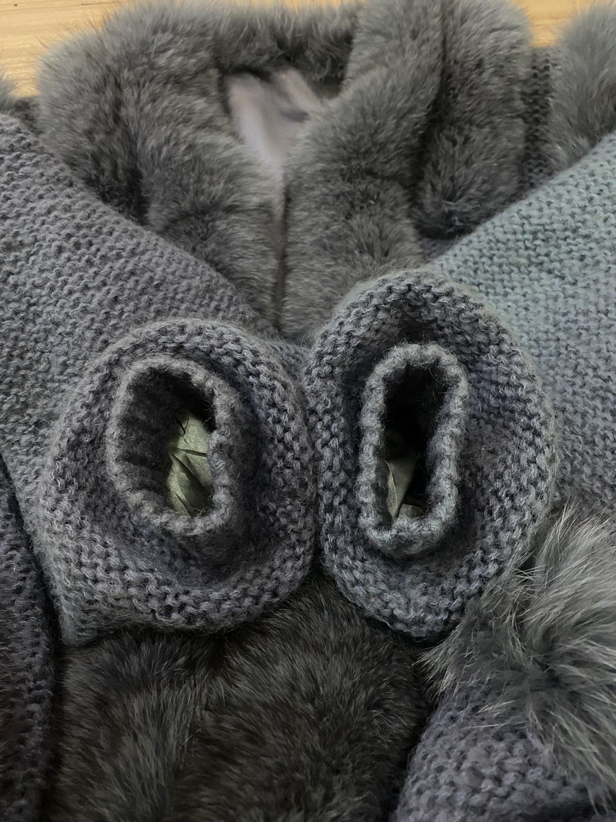 Japanese Brand × Vintage Knitwear Wool Fur Rabbit Jacket Size US M / EU 48-50 / 2 - 5 Thumbnail