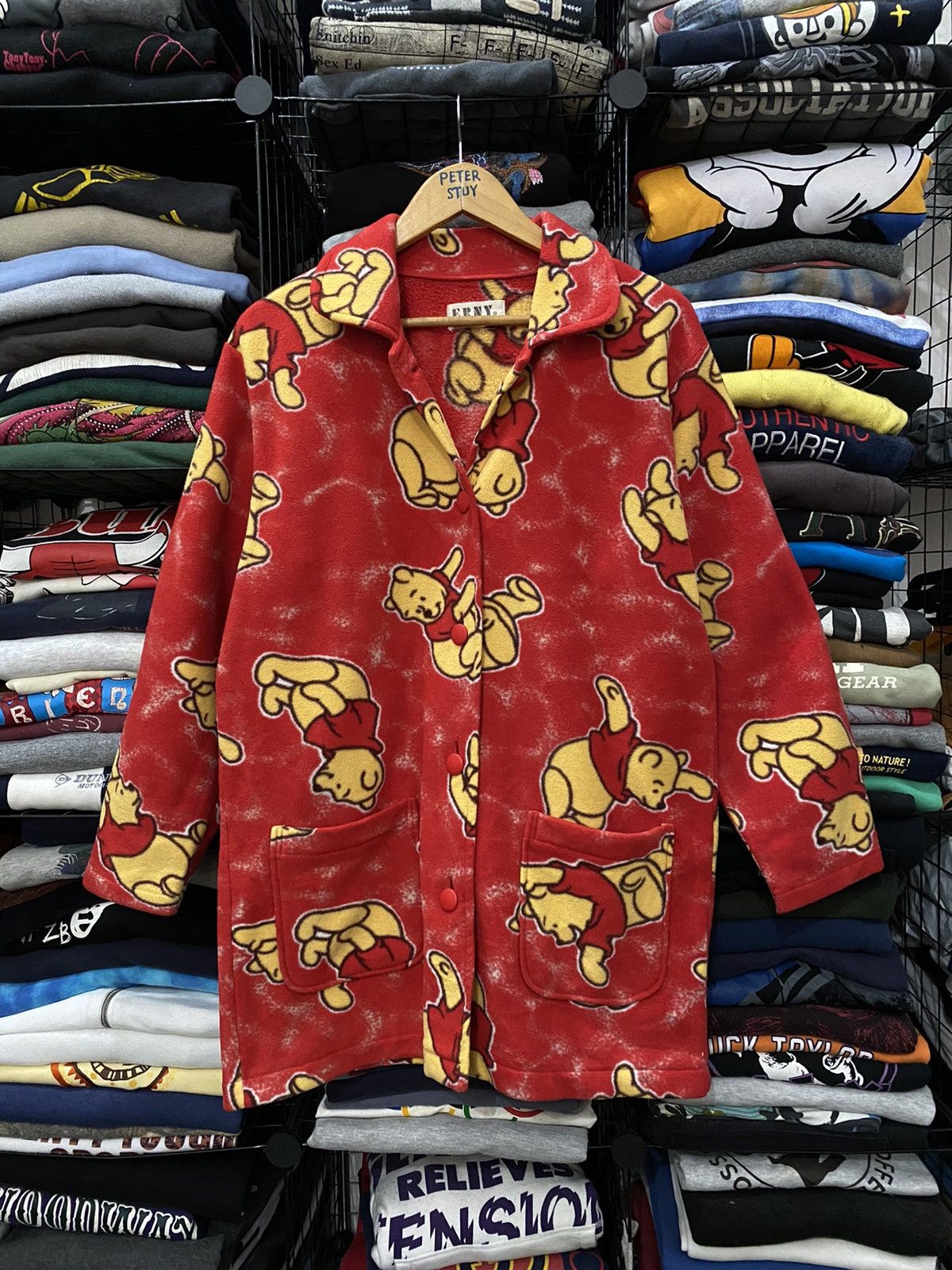 Disney Vintage Pooh x Disney Fleece Jacket Size US M / EU 48-50 / 2 - 2 Thumbnail